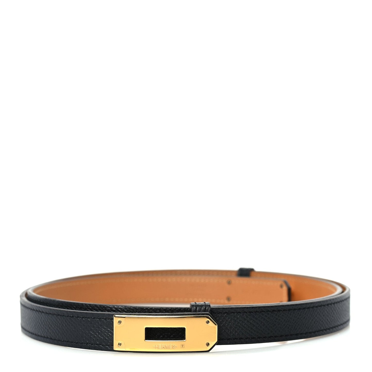 Hermes Epsom Kelly Belt  Black