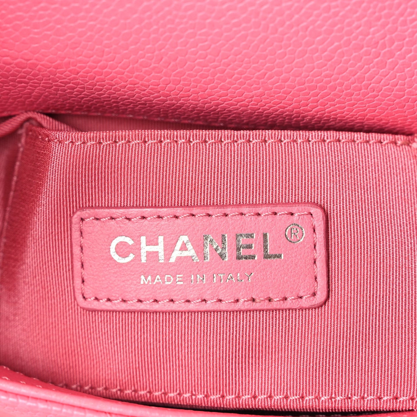 Chanel Caviar Quilted Incognito Mini Square Flap Pink