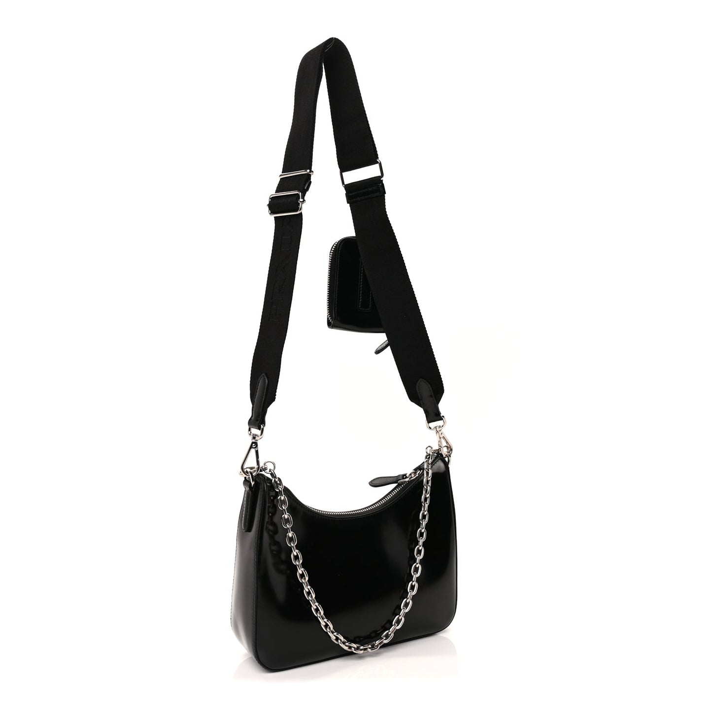 Prada Calfskin Re-Edition 2005 Shoulder Bag  Black