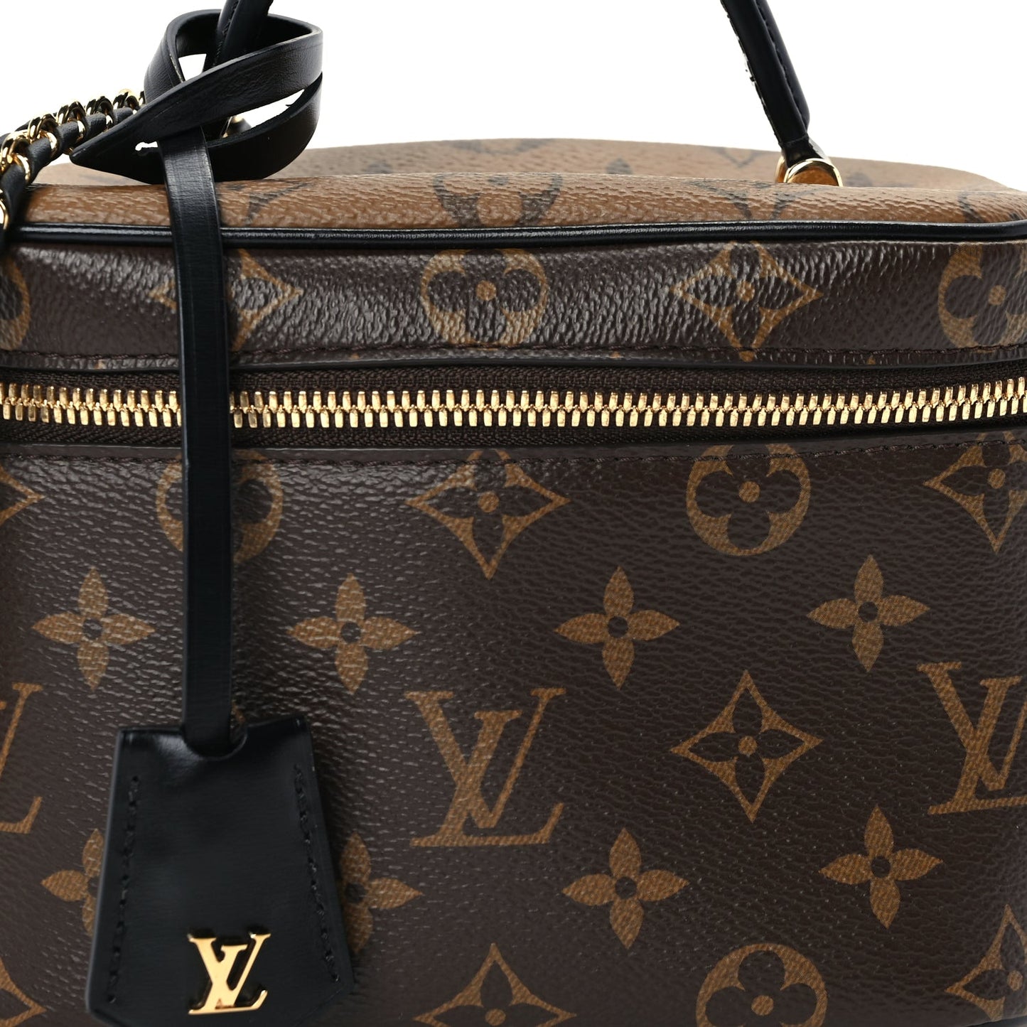 Louis Vuitton Reverse Monogram Vanity Chain Pouch Black