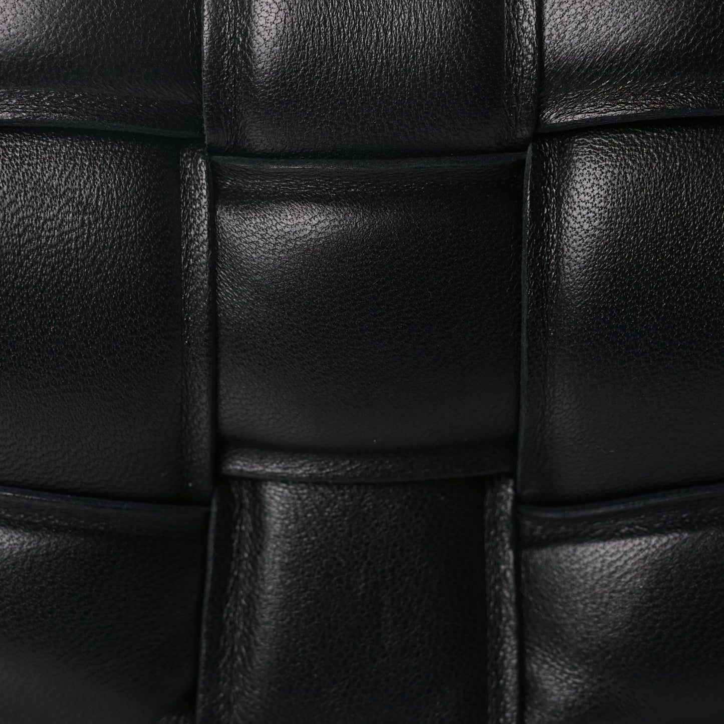 Bottega Veneta Nappa Maxi Intreccio Small Padded Cassette Crossbody Bag Black