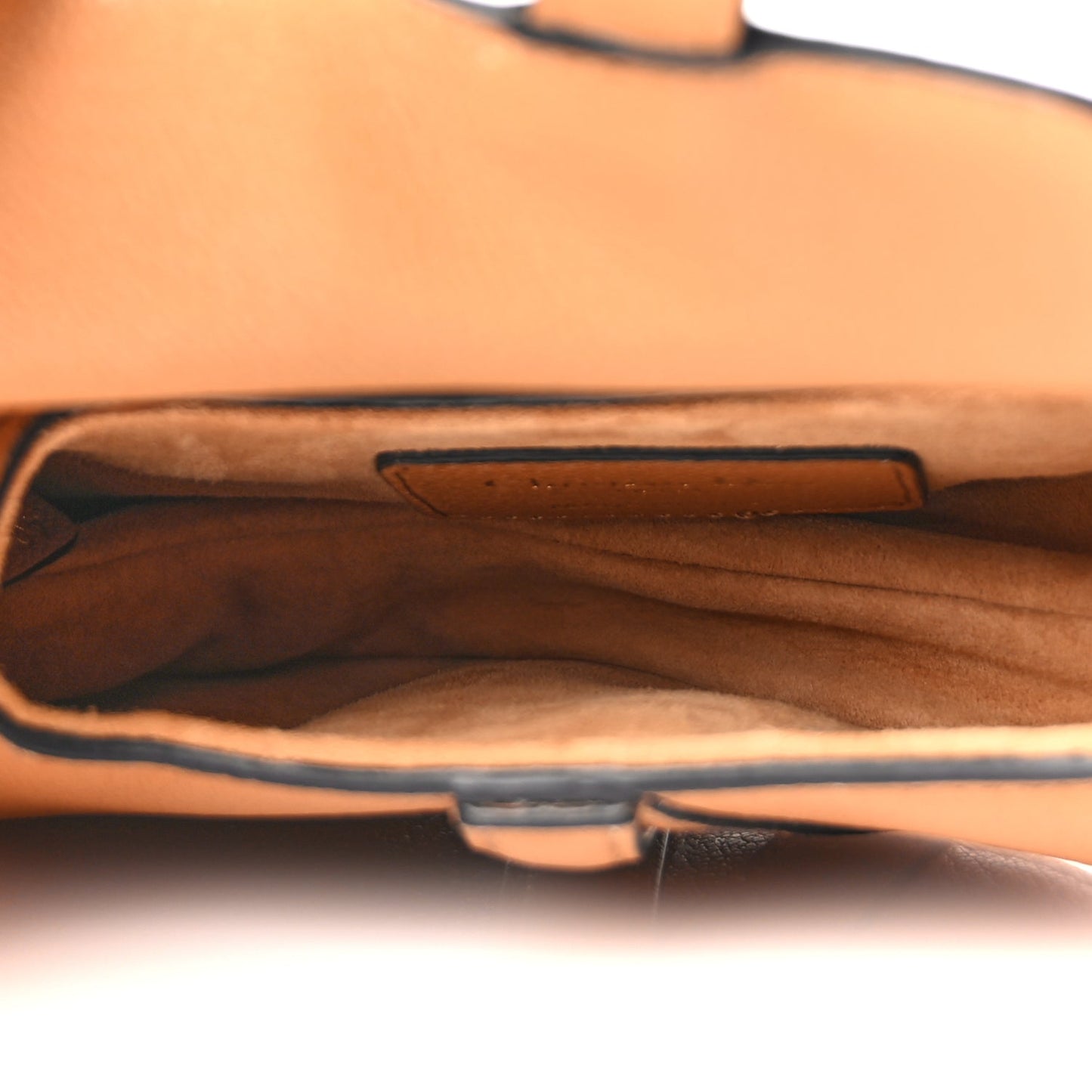 Christian Dior Goatskin Micro Saddle Bag Camello