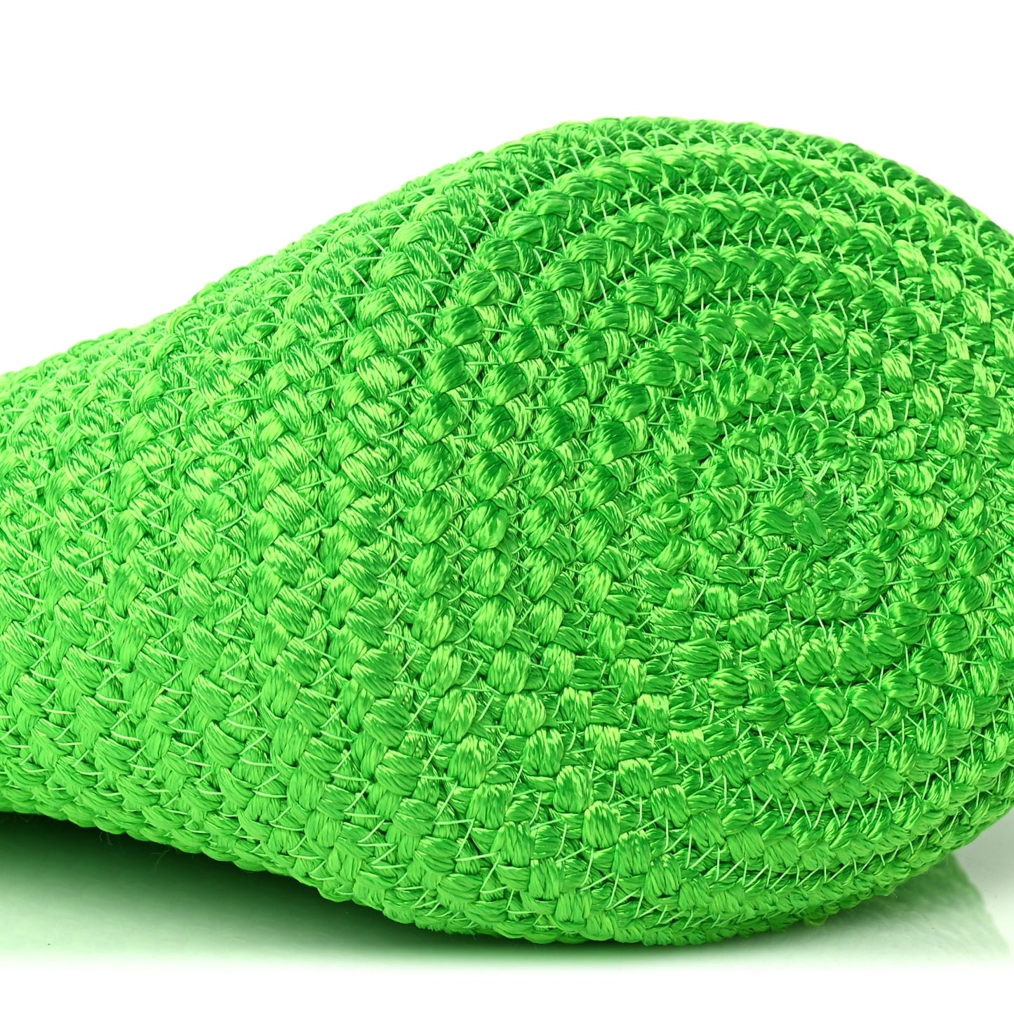 Balenciaga Nylon Lambskin Woven Small Ibiza Basket With Strap Green