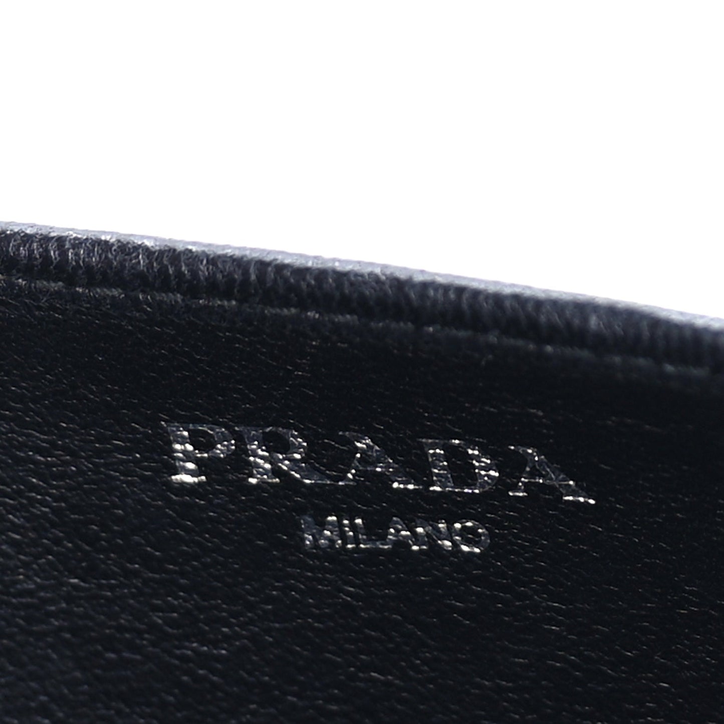 Prada Nappa Gaufre Wallet On Chain  Black
