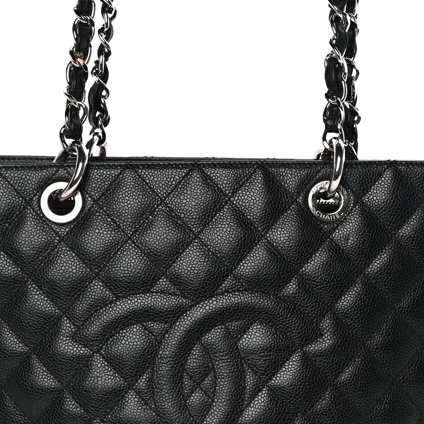 Chanel Caviar Quilted Grand Shopping Tote GST Black