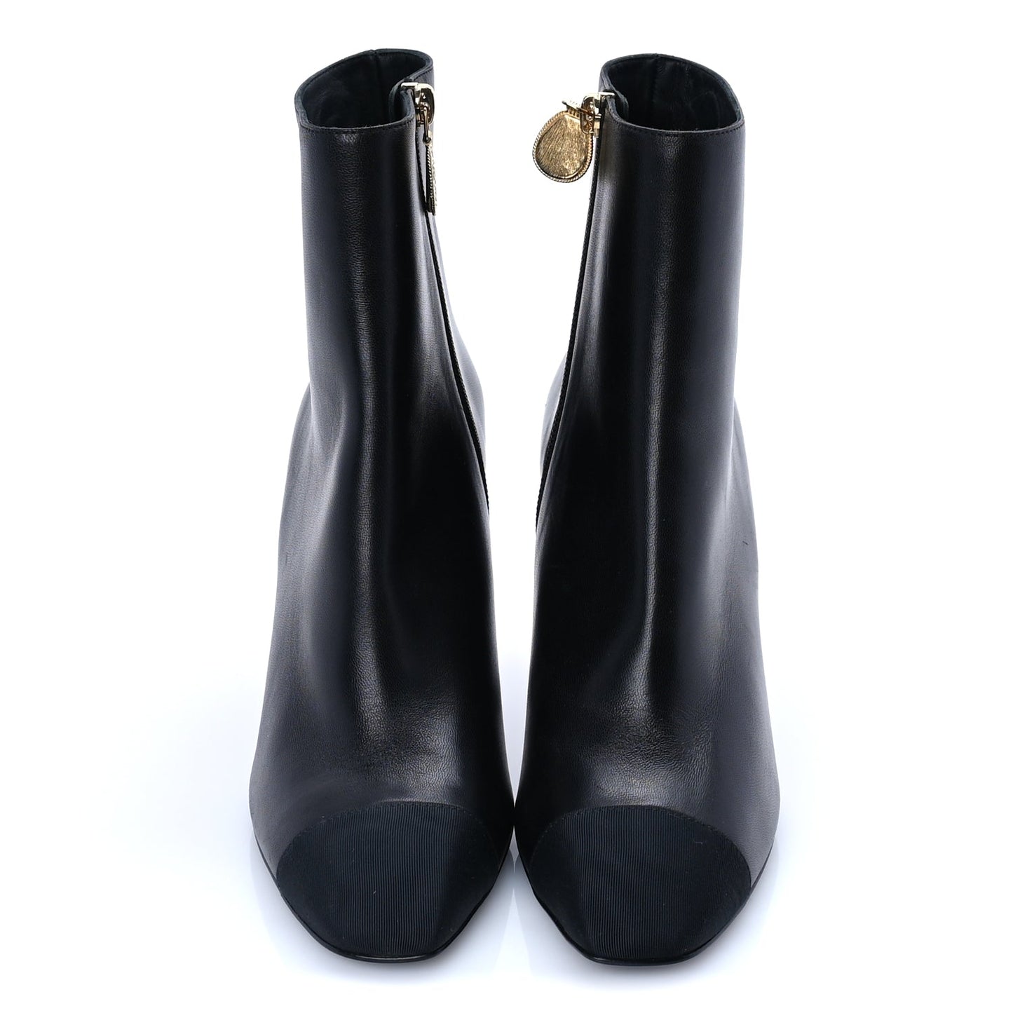 Chanel Calfskin Cap Toe Ankle Boots 37