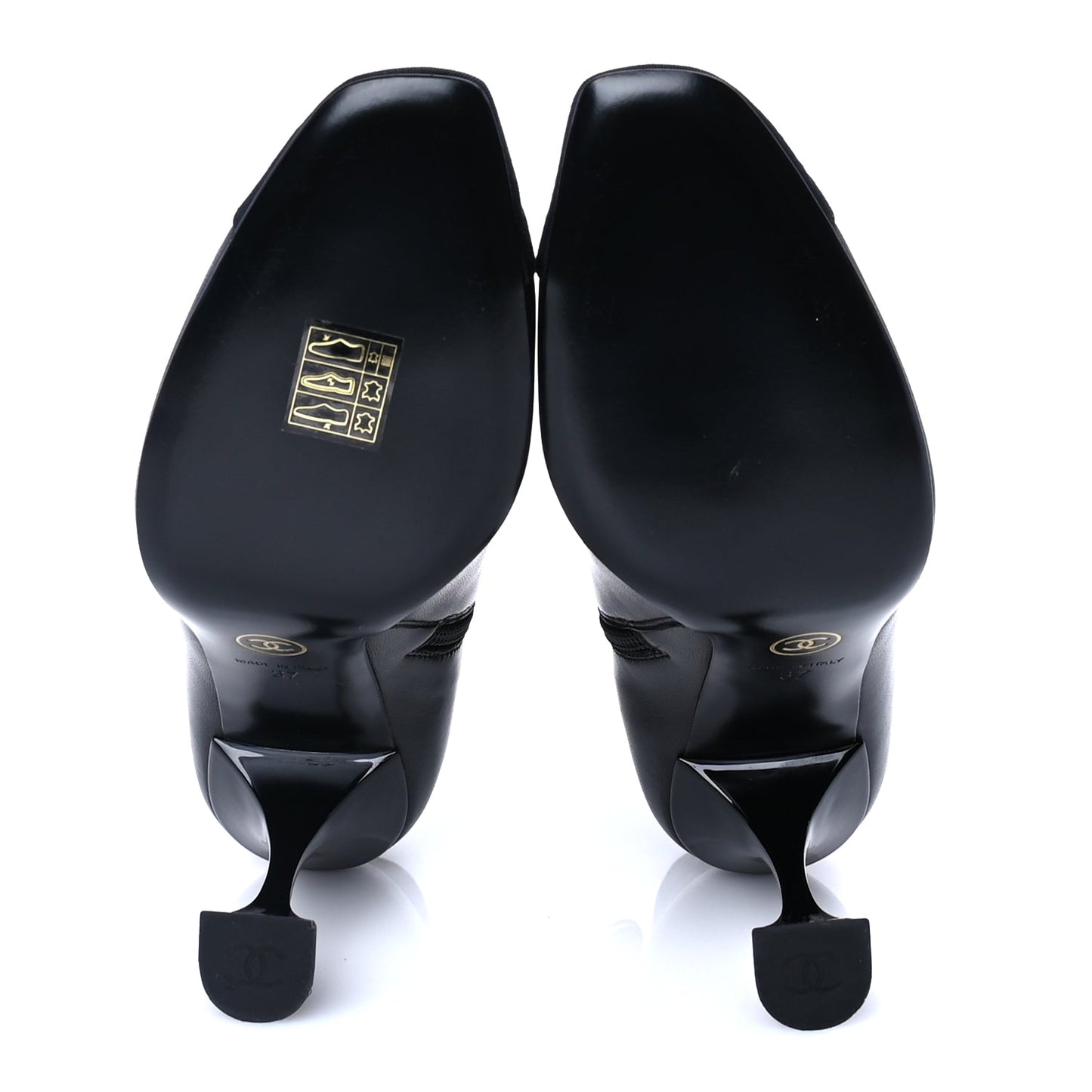 Chanel Calfskin Cap Toe Ankle Boots 37