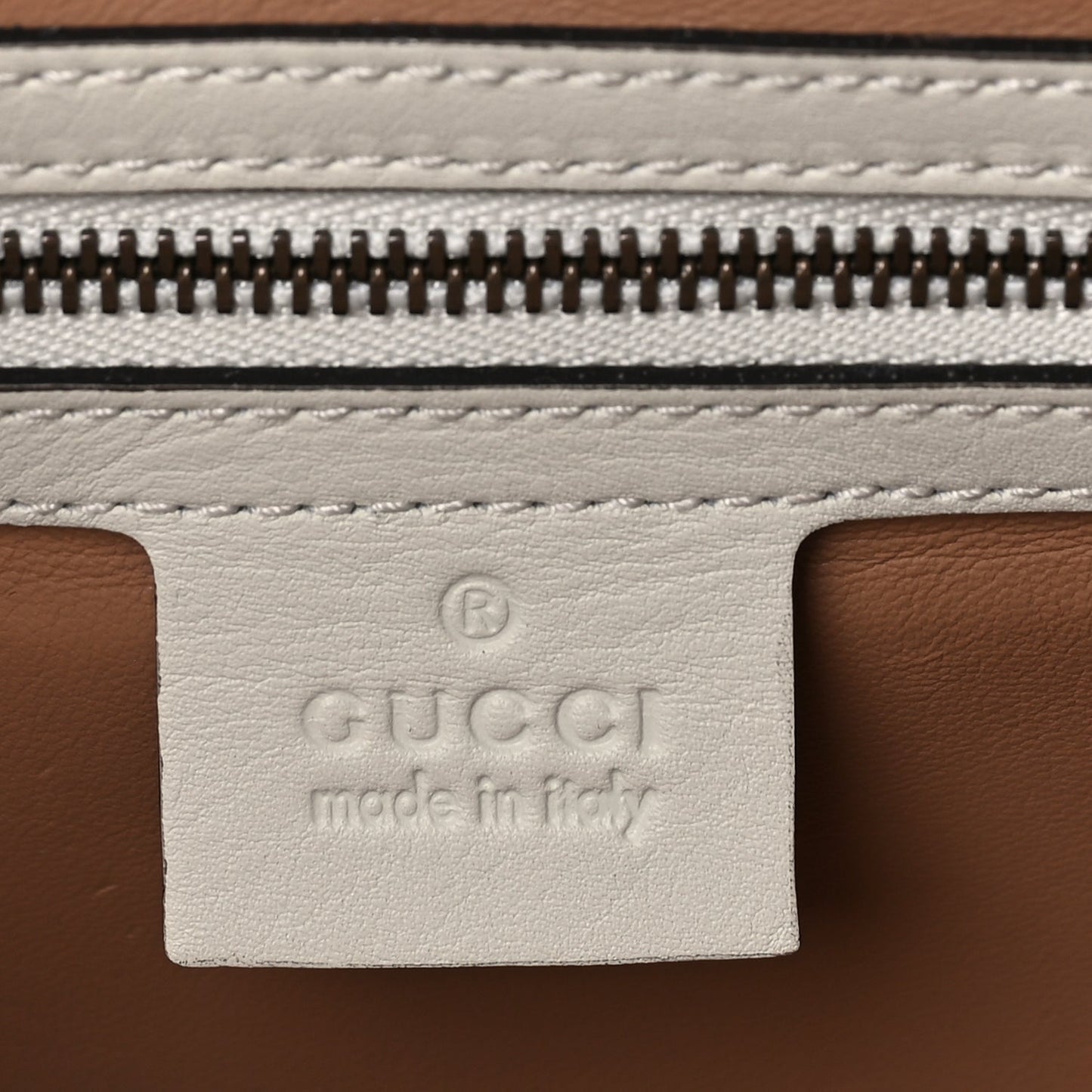 Gucci Snakeskin Sylvie Web Small Queen Margaret Top Handle Bag Roccia Natural