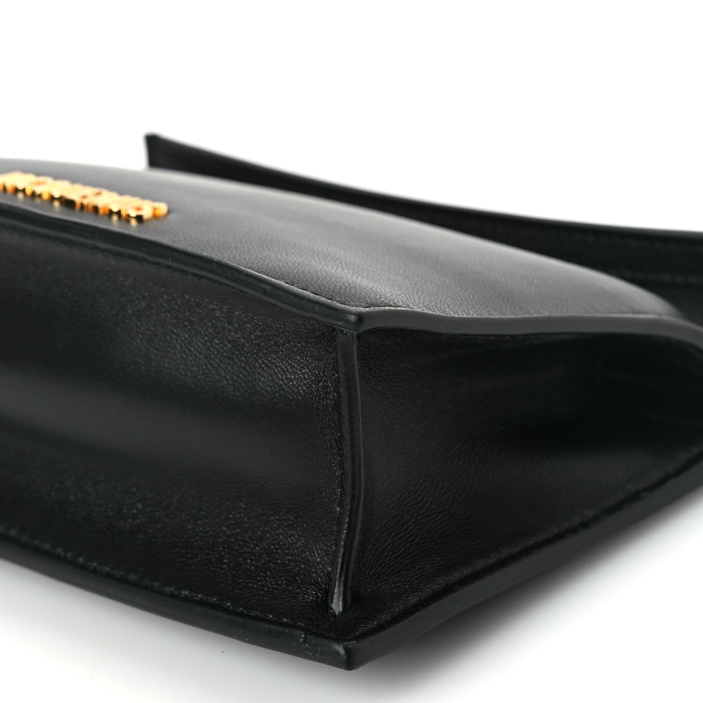 Jacquemus Smooth Calfskin La Petite Pochette Rond Carre Black