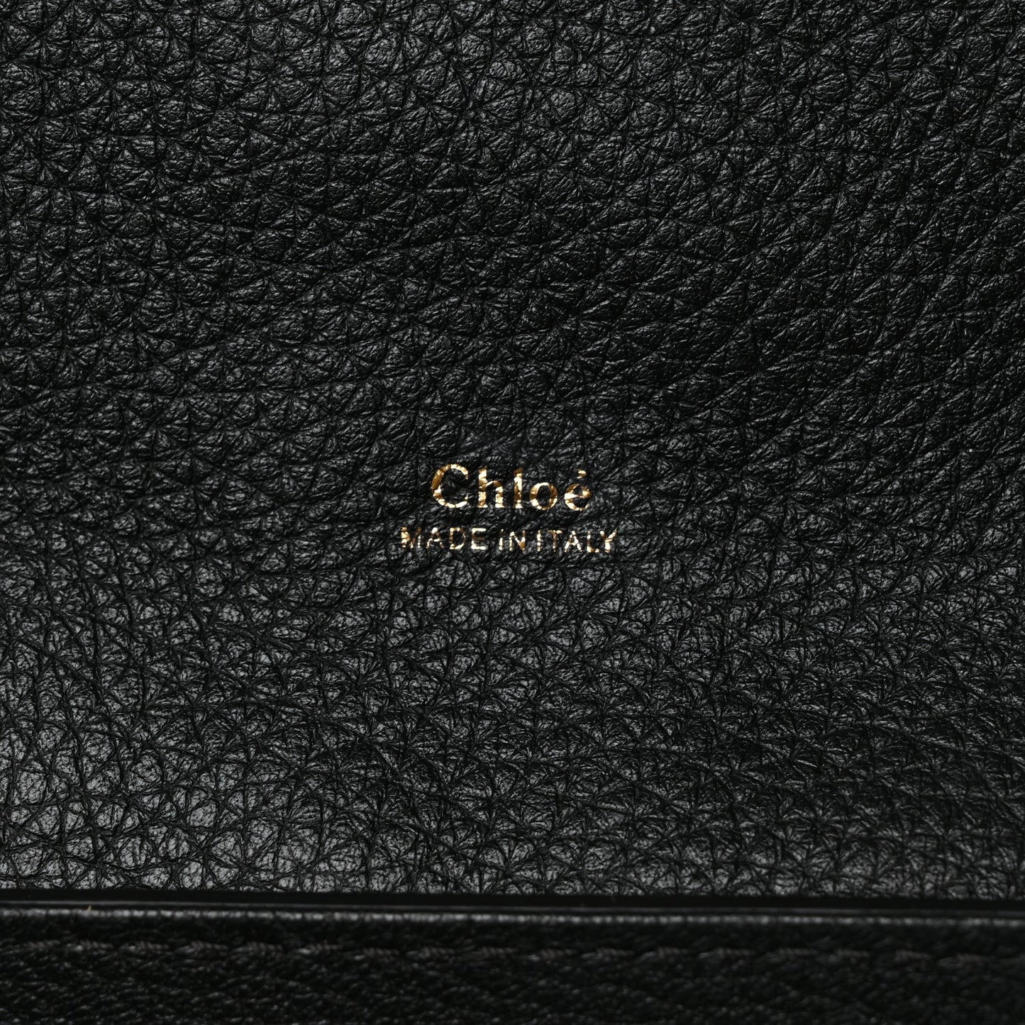Chloe Grained Calfskin Small Aby Day Shoulder Bag Black