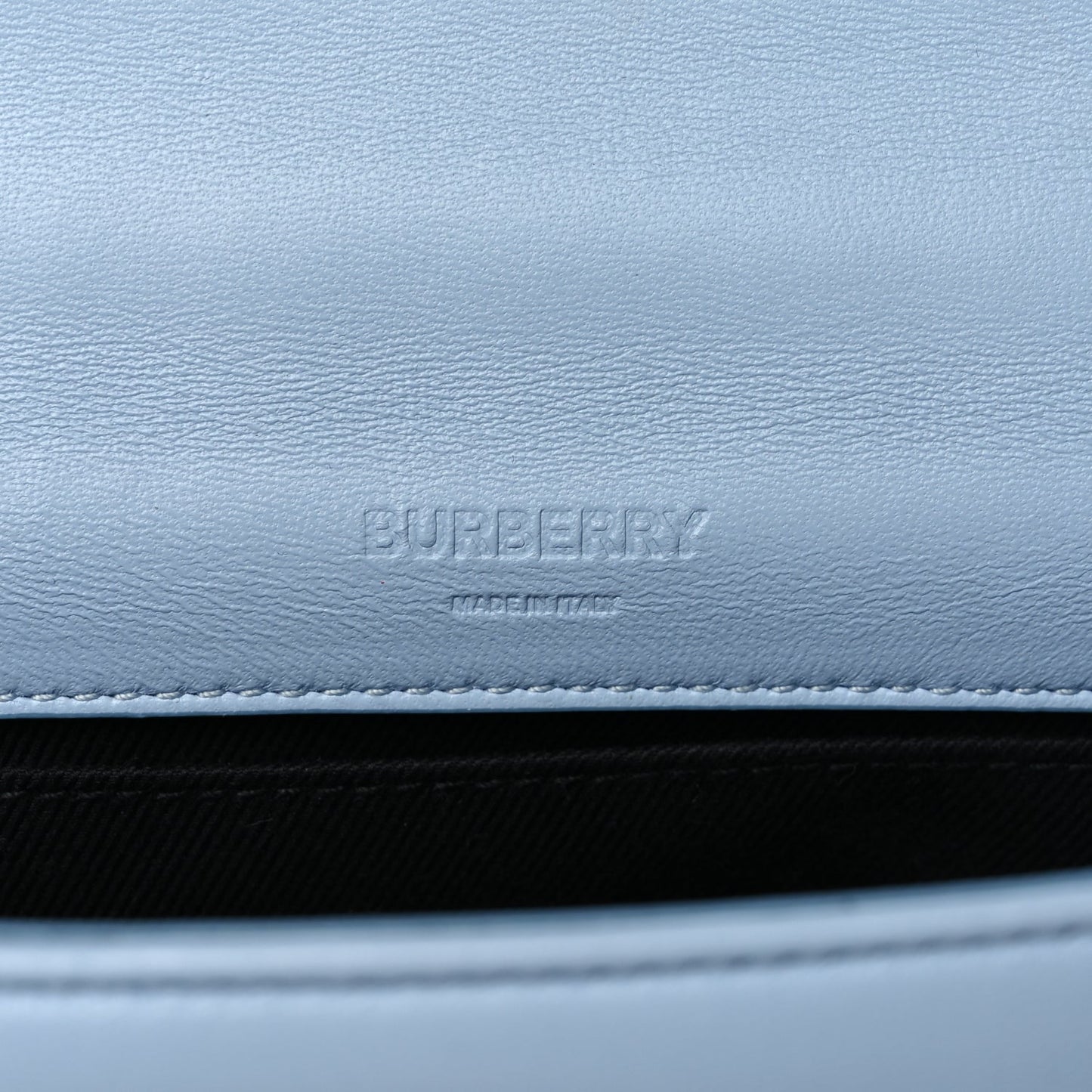 Burberry Lambskin Quilted Small Lola Bag Pale Blue