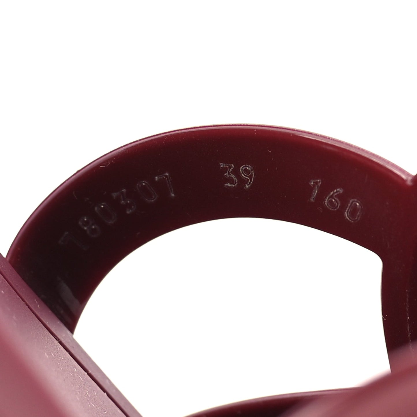 Gucci Rubber Interlocking G Womens Slide Sandals 39  Rosso Ancora