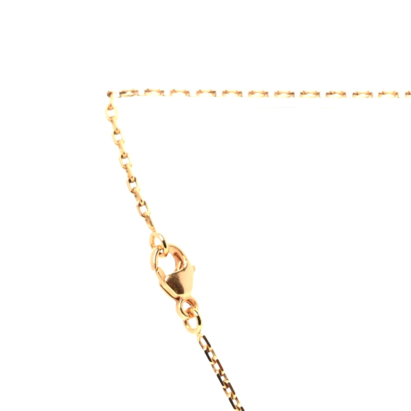 Hermes Gold Lacquered Cage d' Pendant Necklace
