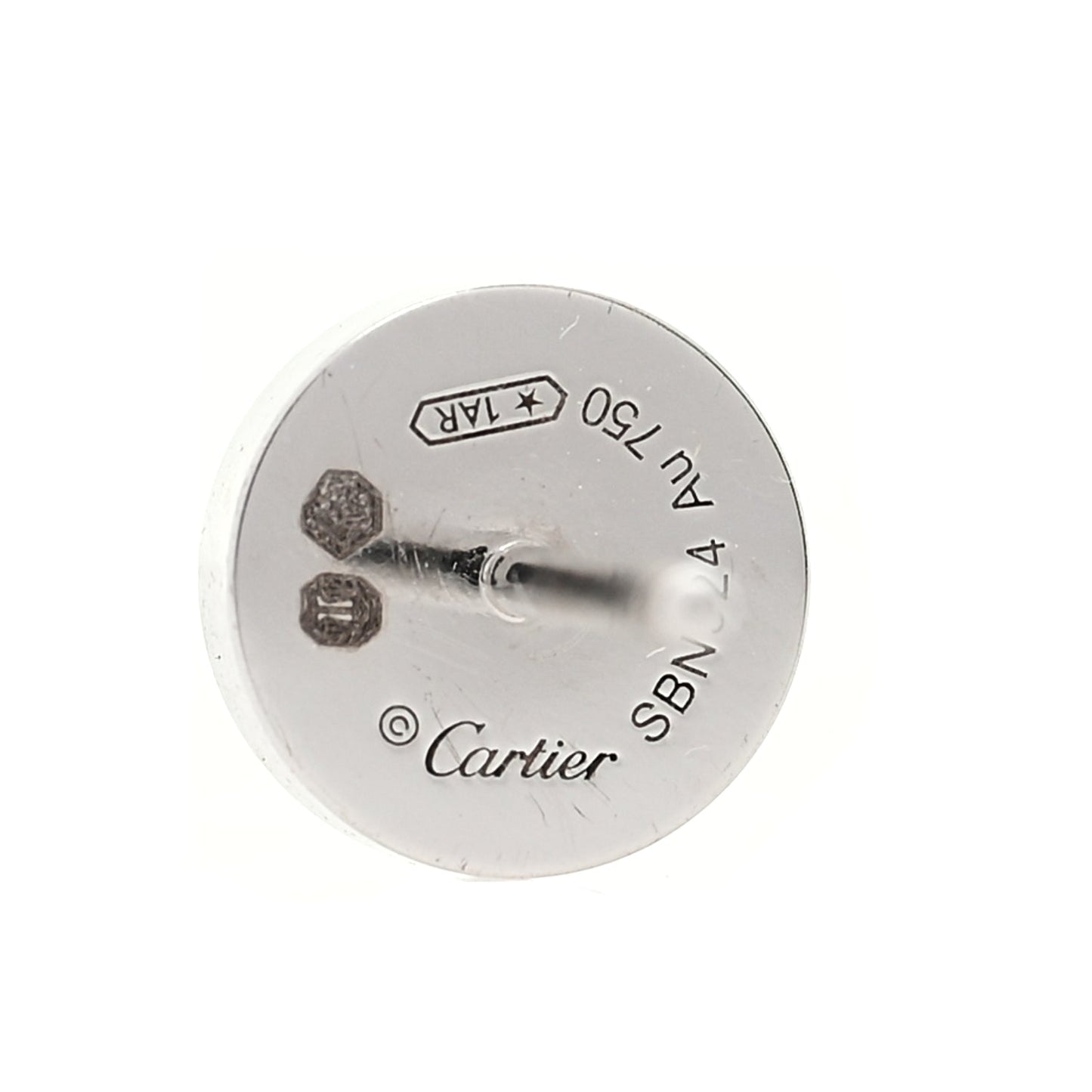 Cartier 18K White Gold LOVE Earrings