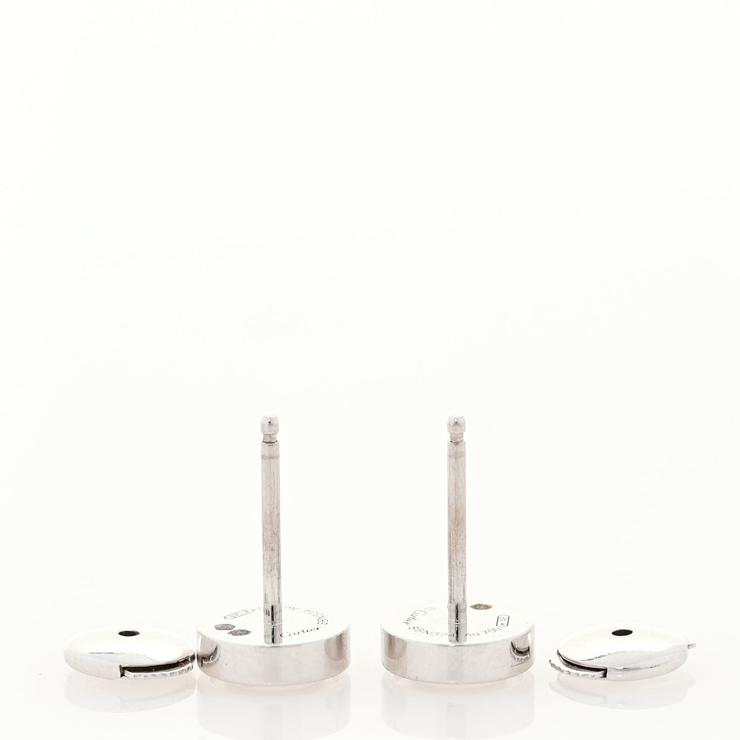 Cartier 18K White Gold LOVE Earrings