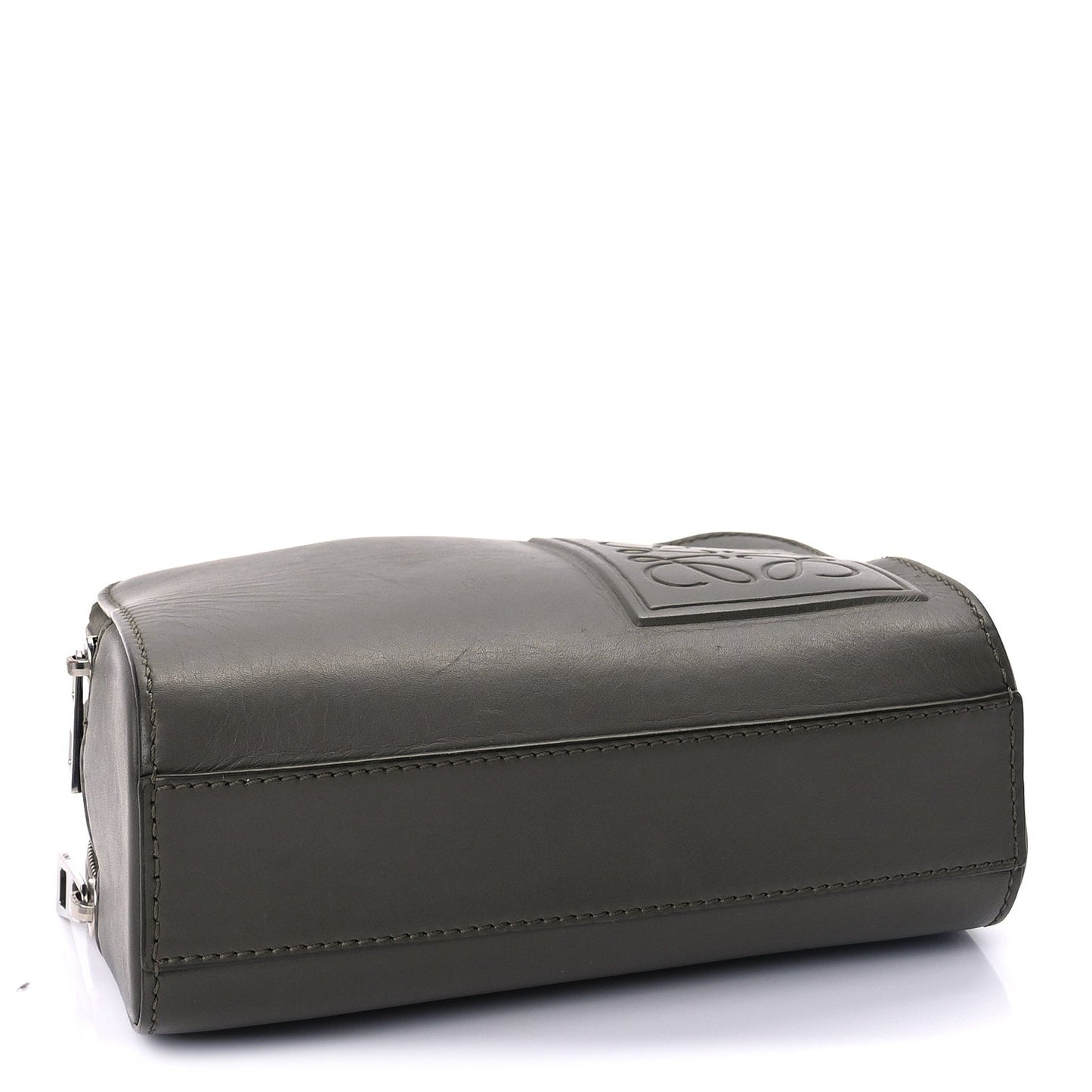 Loewe Satin Calfskin Mini Camera Bag Olive Green