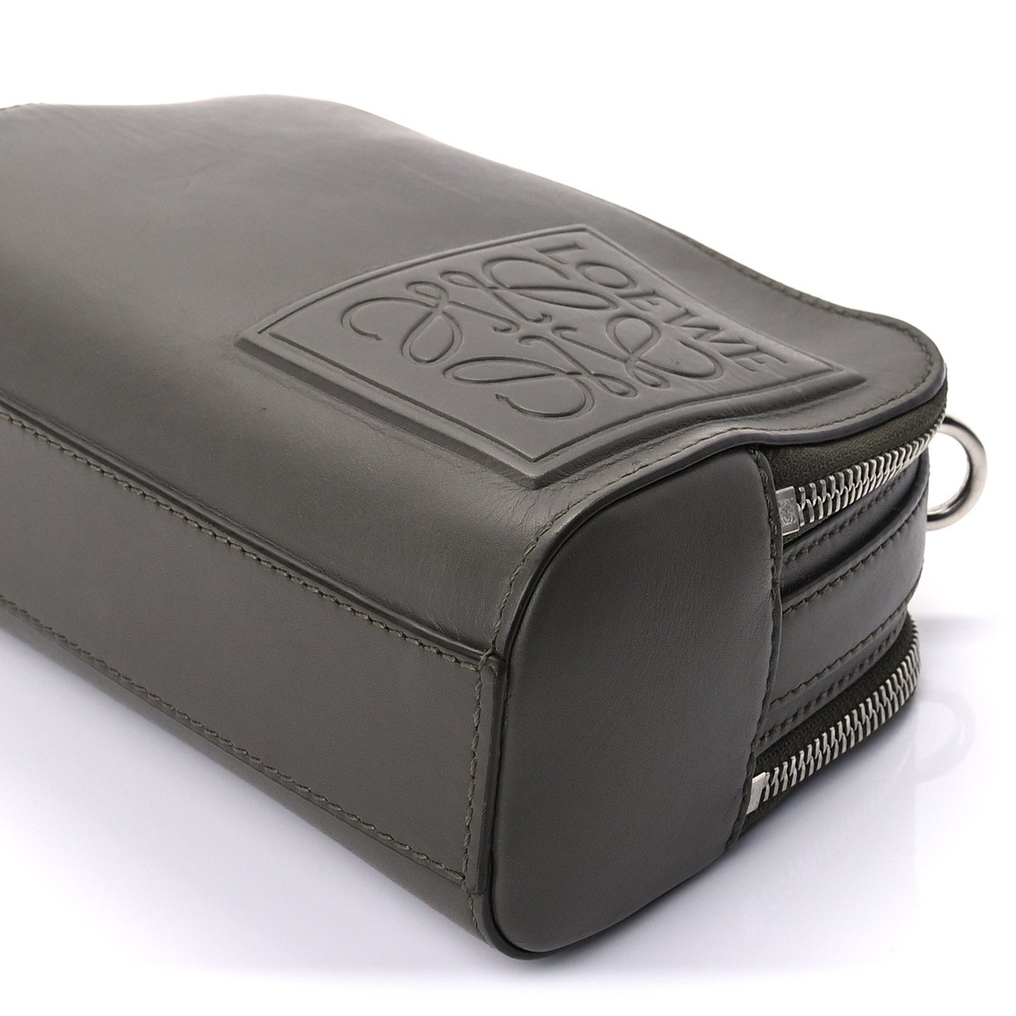 Loewe Satin Calfskin Mini Camera Bag Olive Green