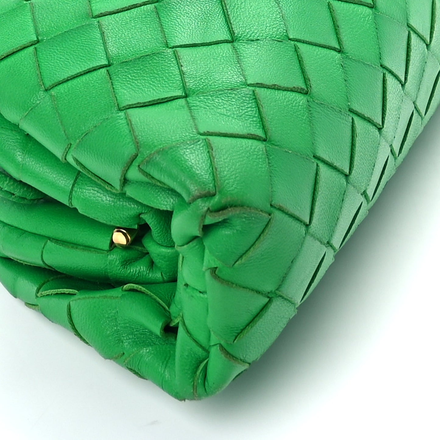 Bottega Veneta Nappa Intrecciato The Mini Pouch Clutch  Parakeet