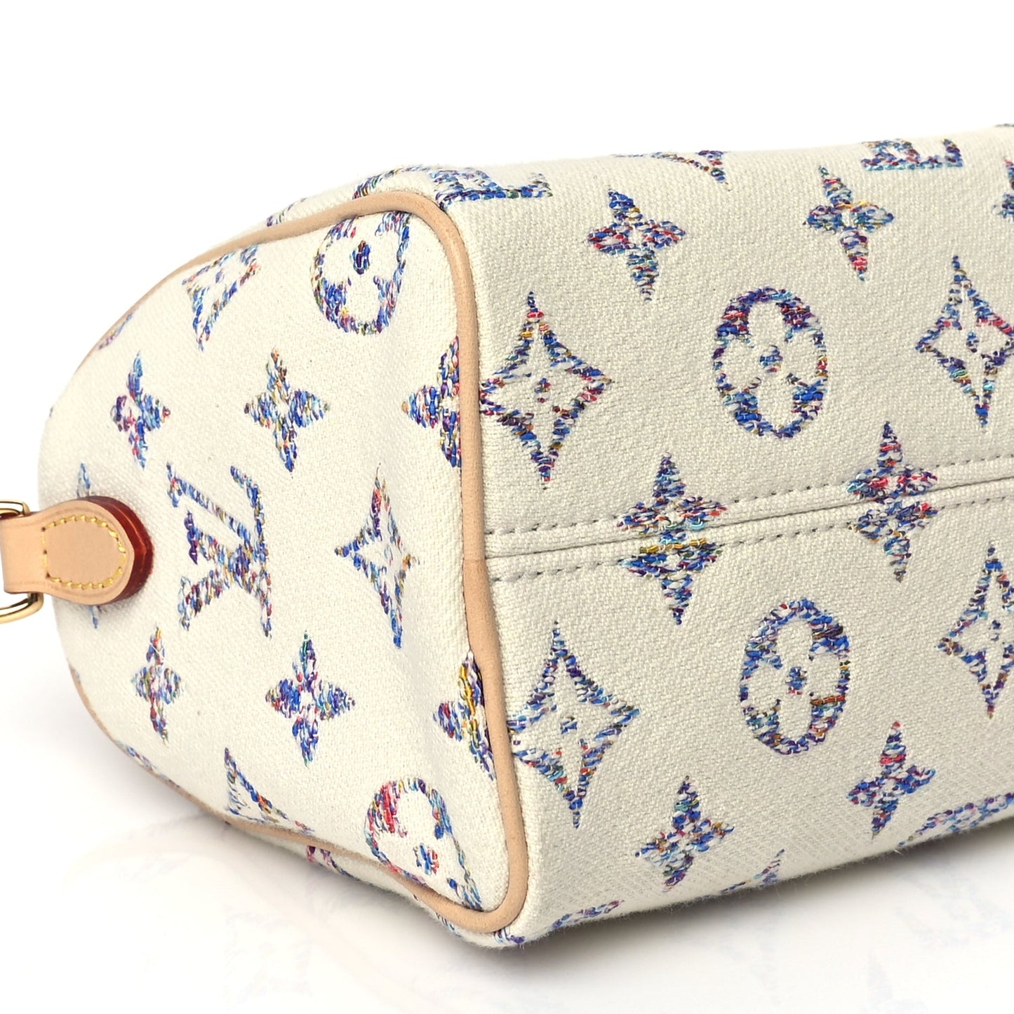 Louis Vuitton Monogram Jacquard Fabric Speedy Bandouliere 20 Multicolor Beige