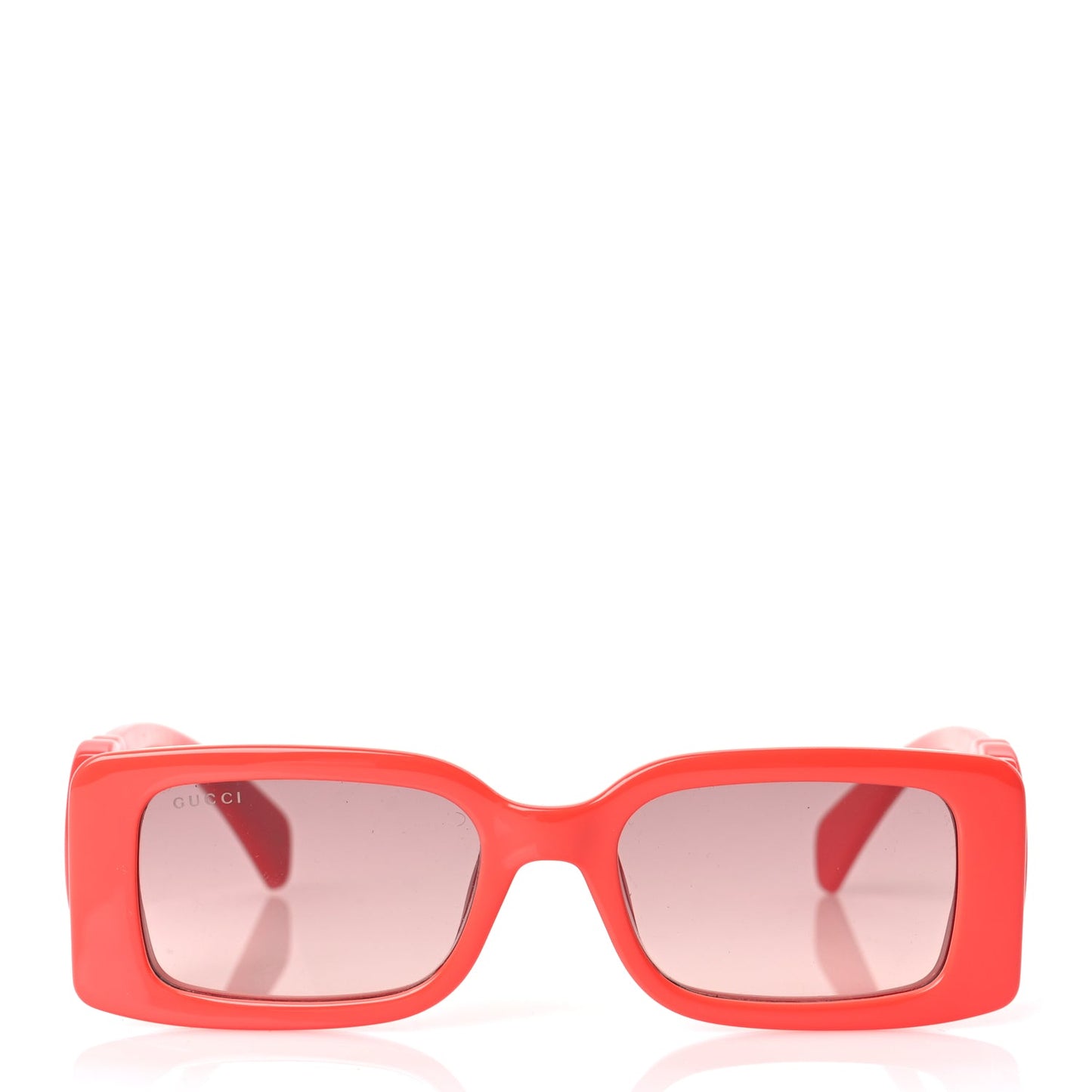 Gucci Acetate Chaise Rectangler Frame Sunglasses GG1325S Salmon Pink