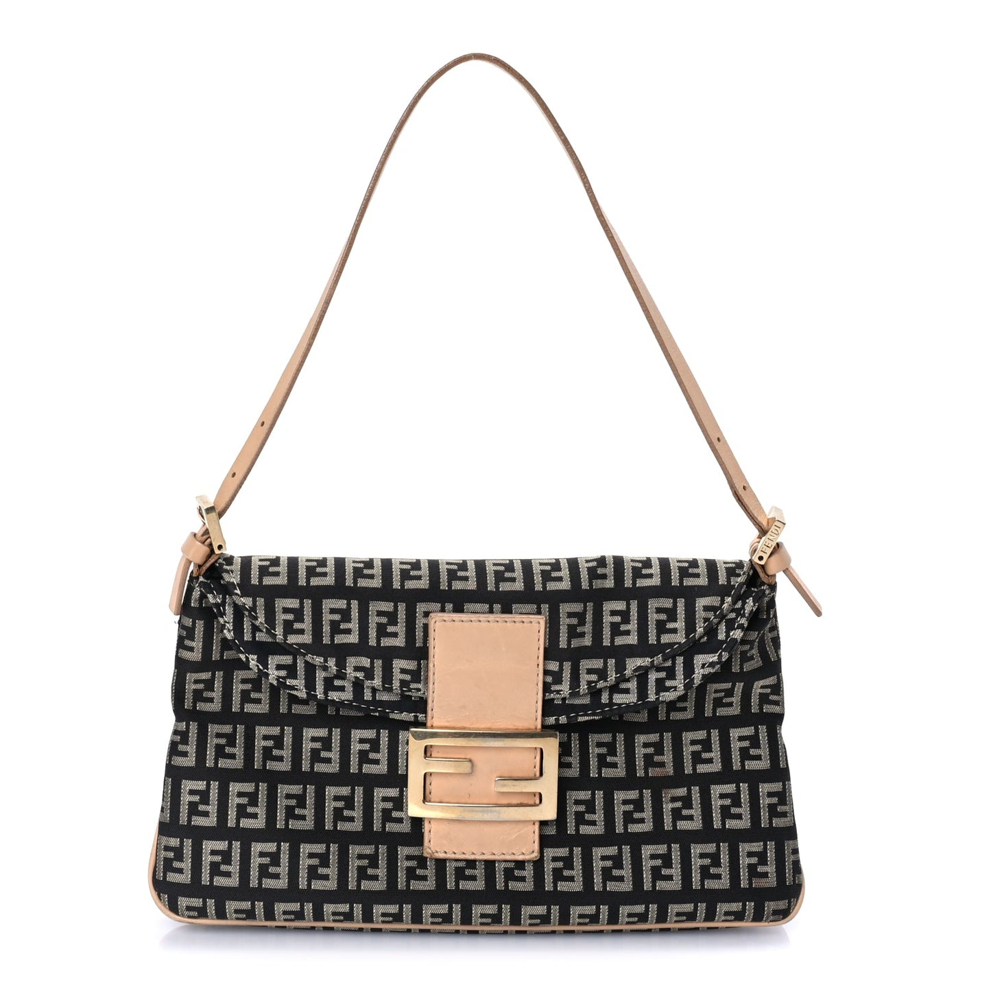 Fendi Zucchino Baguette Black