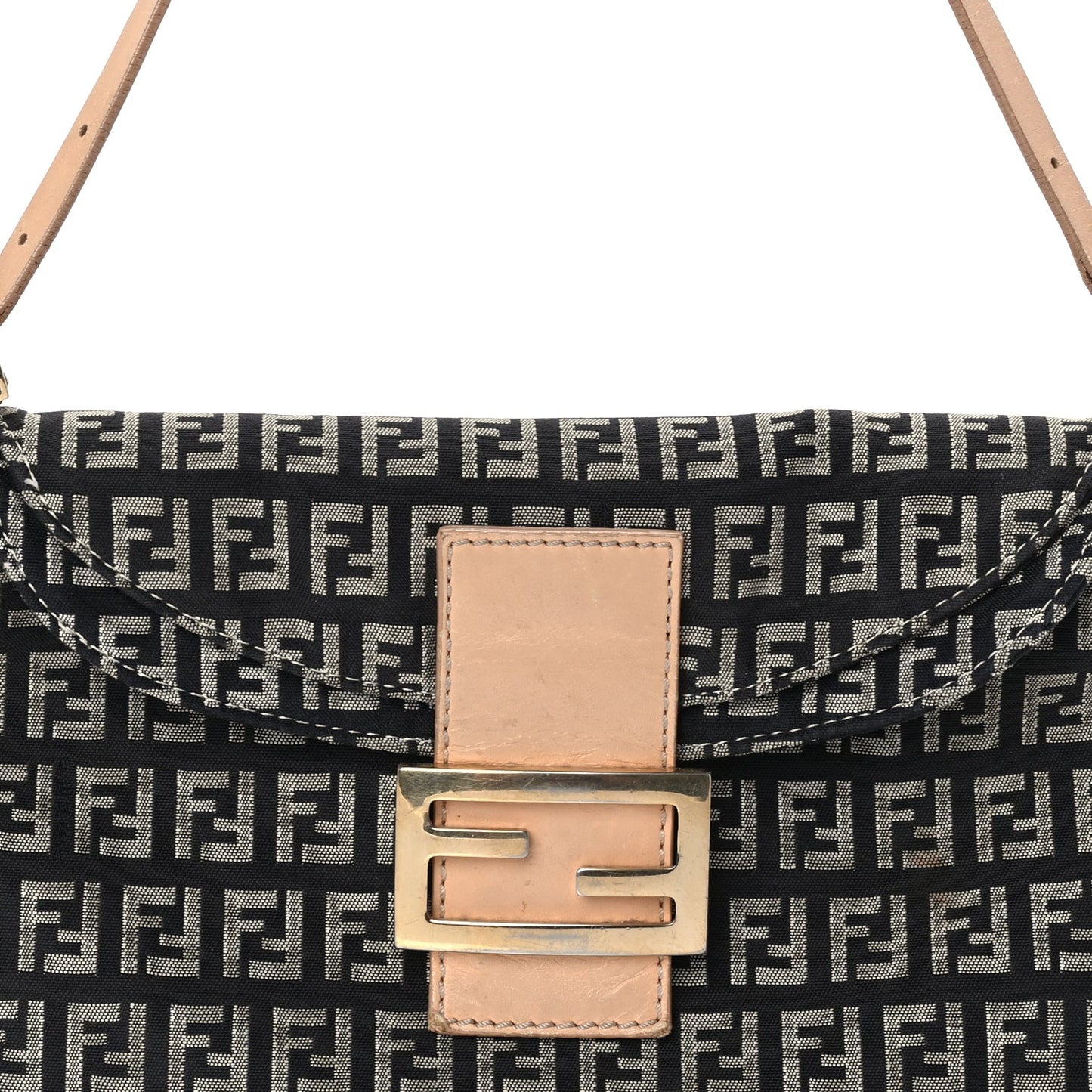 Fendi Zucchino Baguette Black