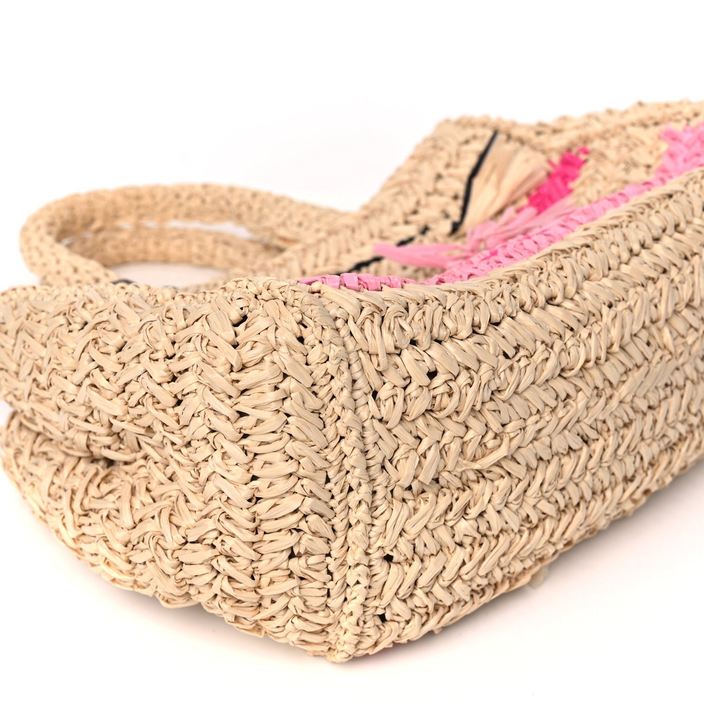 Prada Raffia Small Canapa Tote Naturale