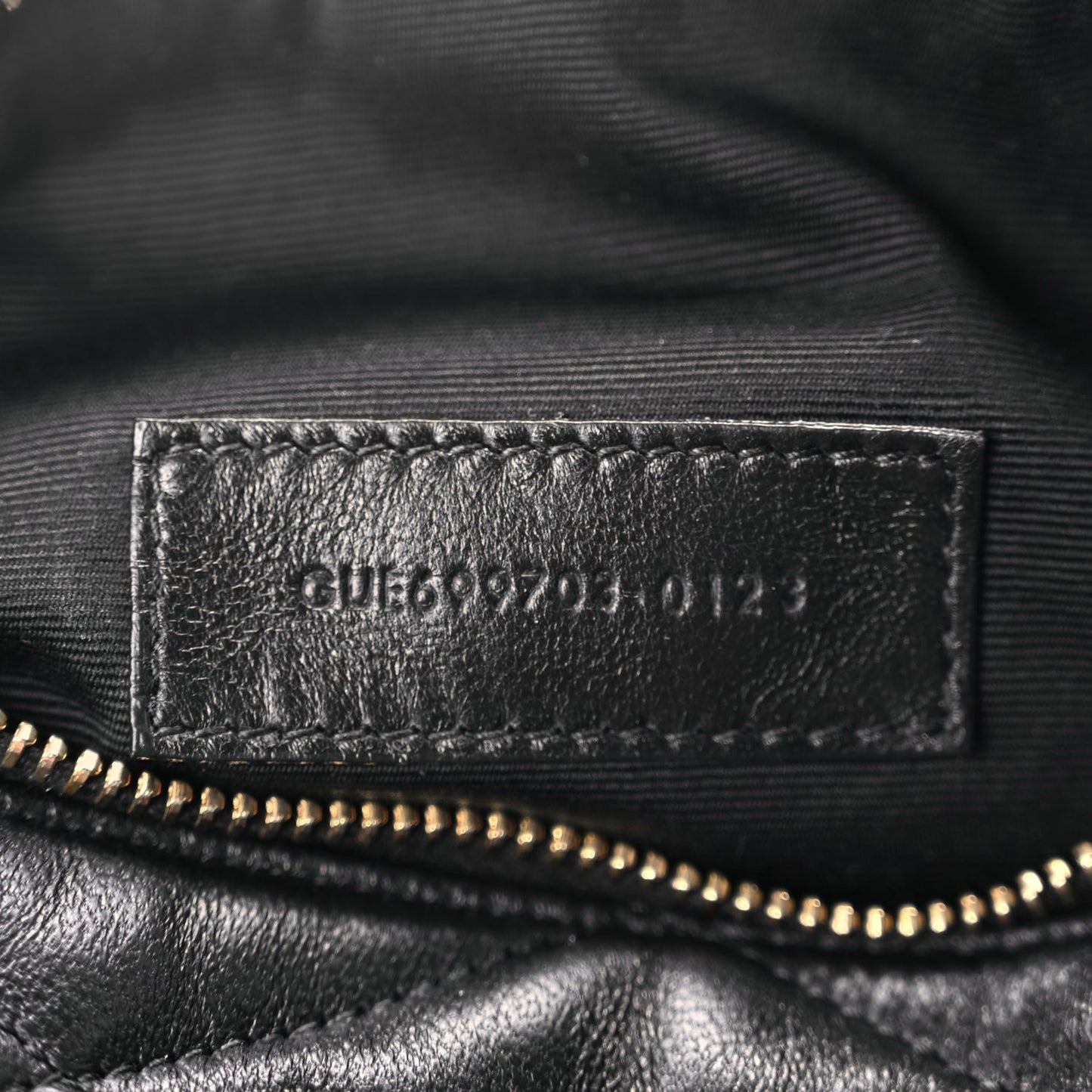 Saint Laurent Lambskin Monogram Mini Sade Tube Bag Black
