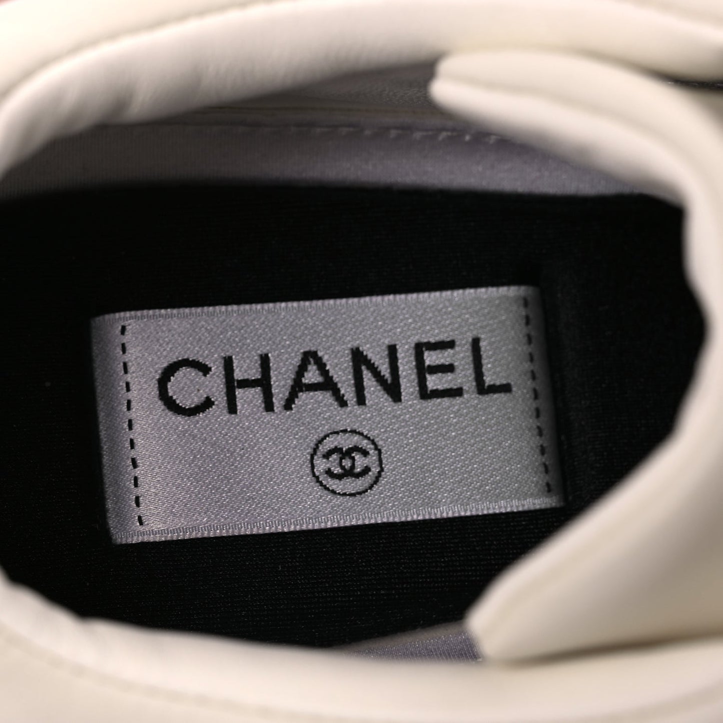 Chanel Calfskin CC Sneakers 39.5 Light Burgundy White Pink