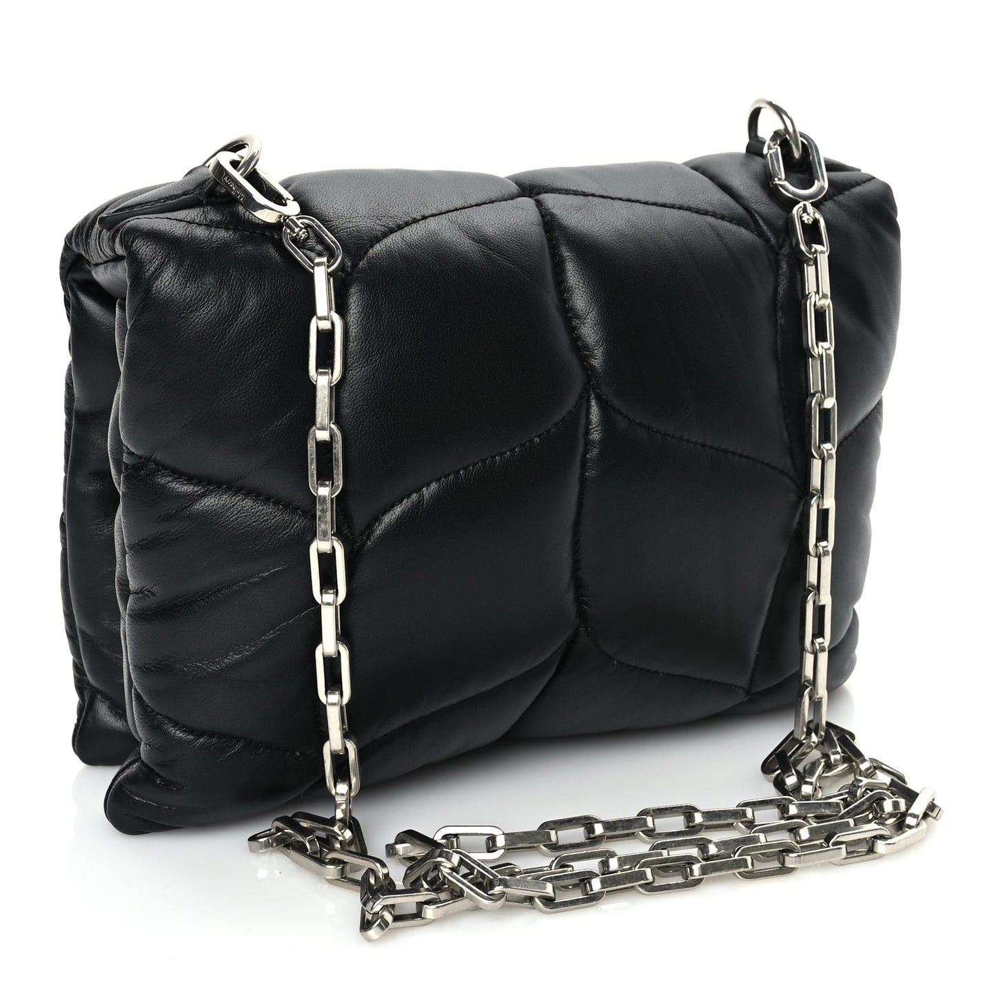 Mulberry Nappa Pillow Quilted Little Softie Bag Black