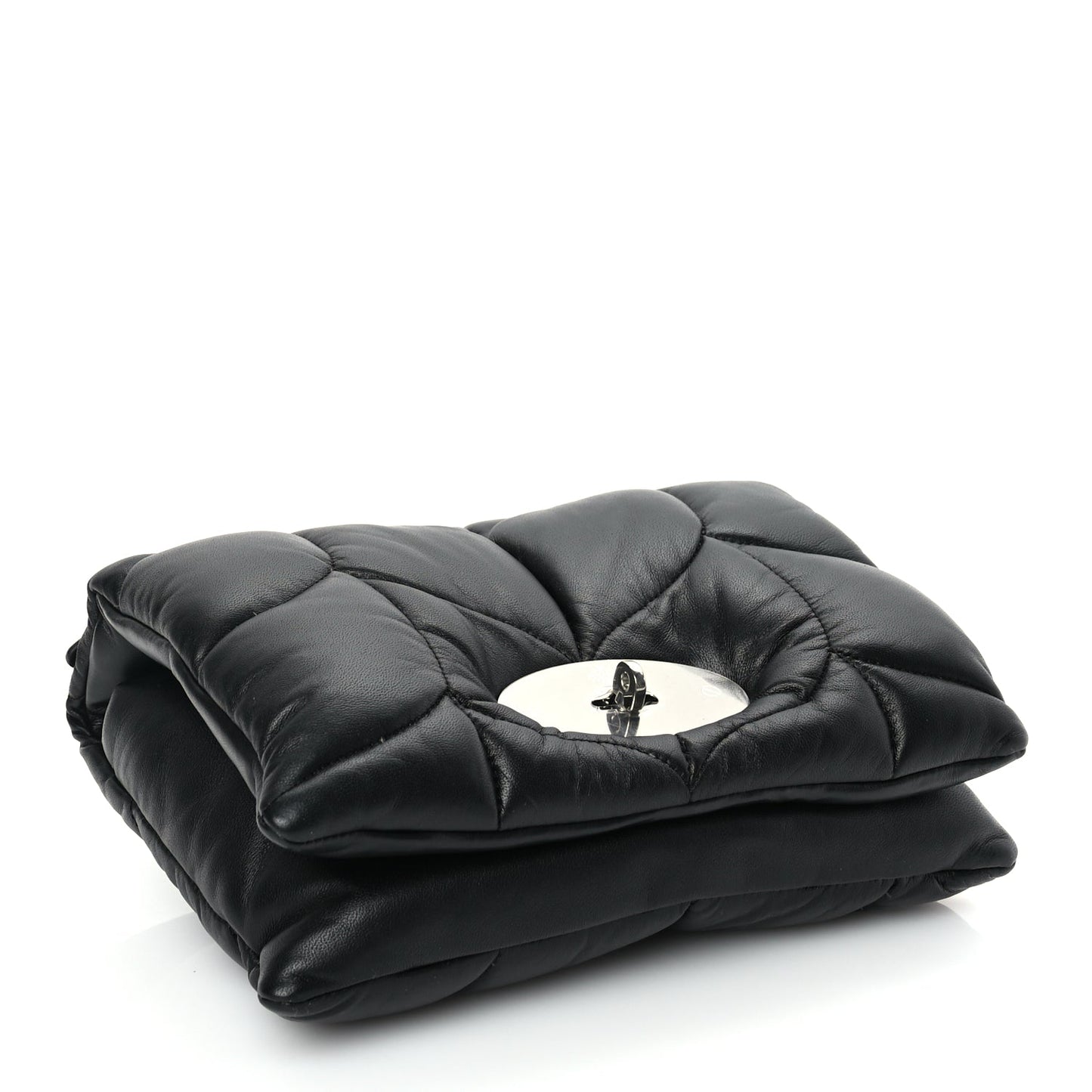 Mulberry Nappa Pillow Quilted Little Softie Bag Black