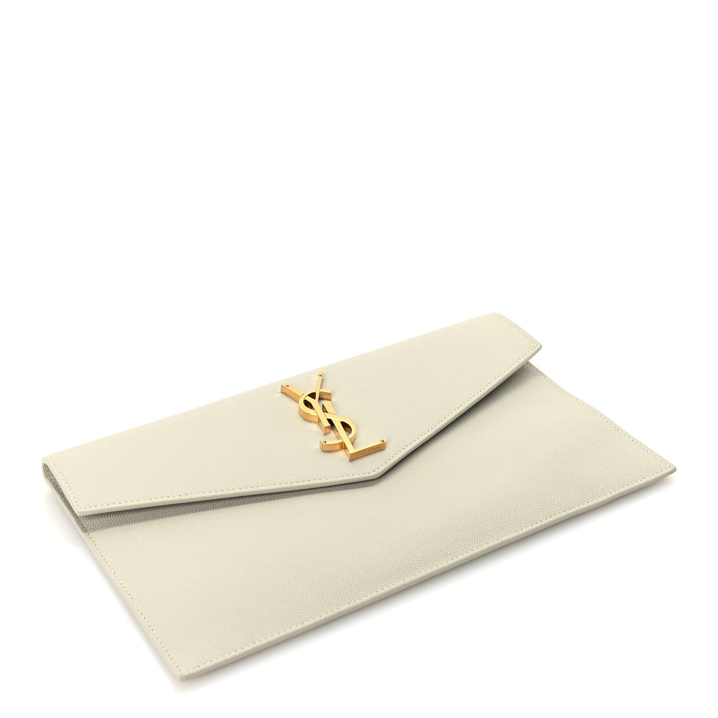 Saint Laurent Grain De Poudre Uptown Pouch Crema Soft