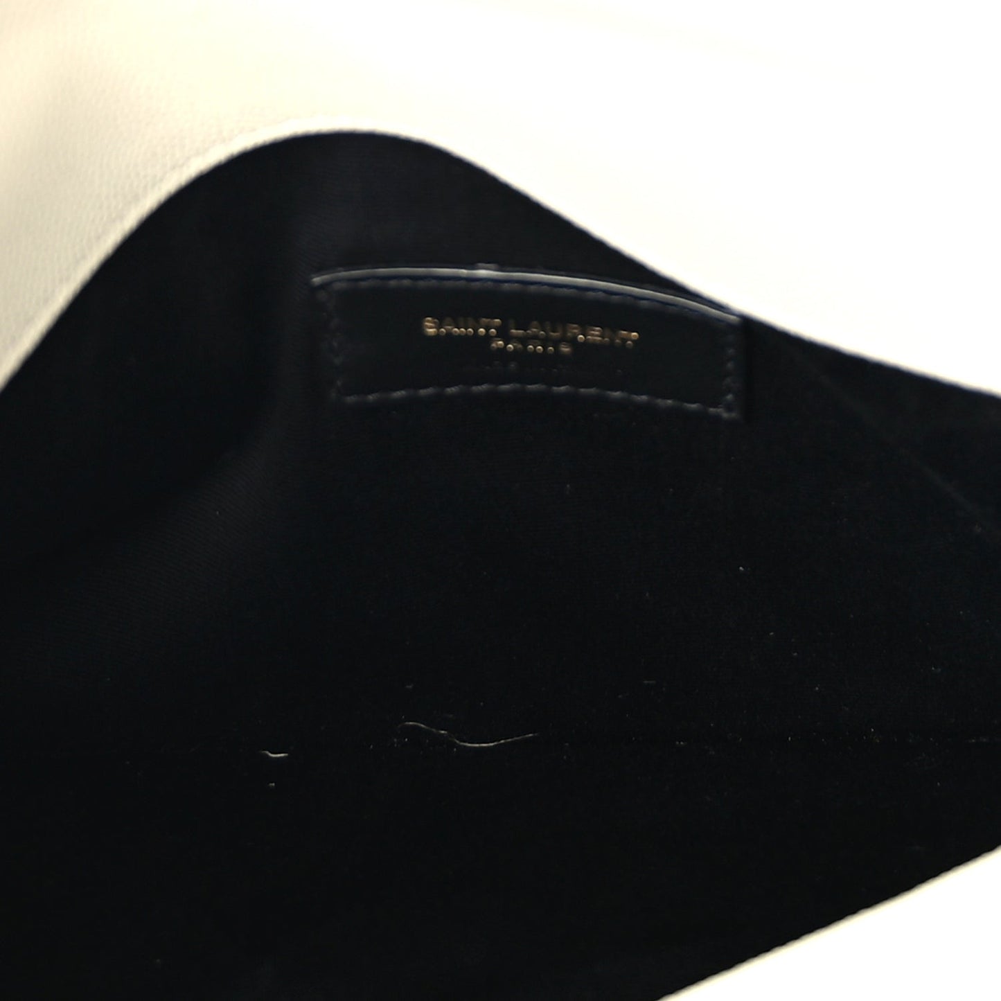 Saint Laurent Grain De Poudre Uptown Pouch Crema Soft