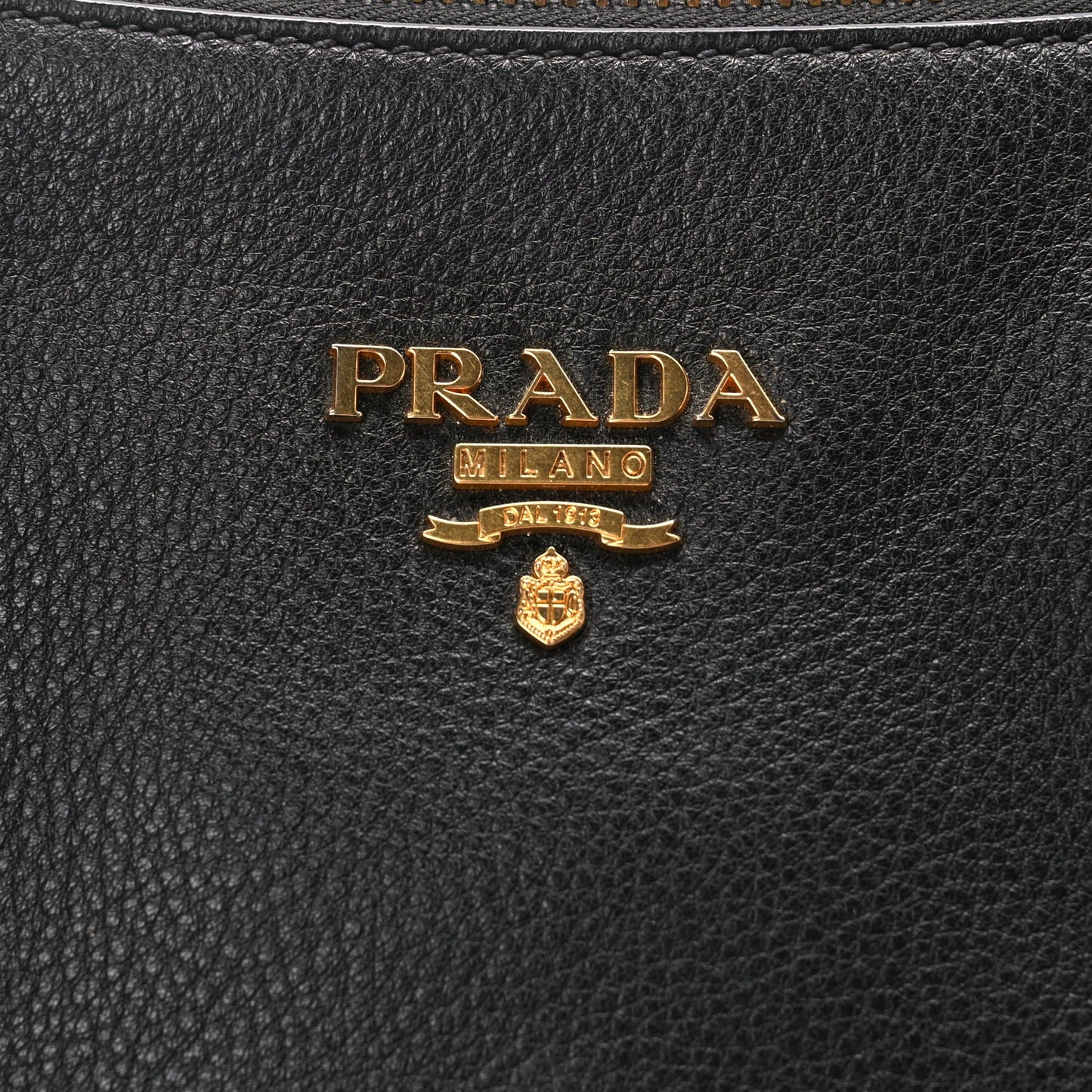 Prada Vitello Phenix Top Handle Bag Black