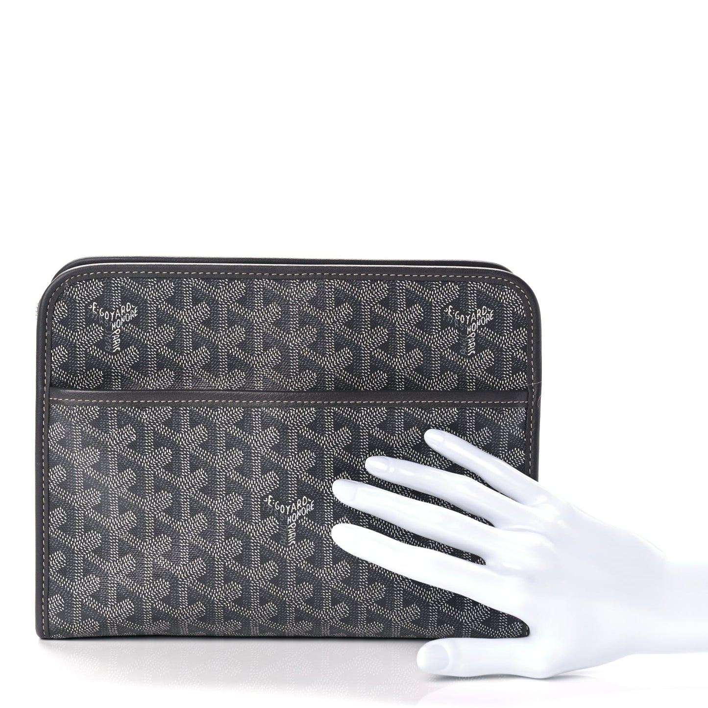 Goyard  Goyardine Jouvence Toiletry Pouch Grey