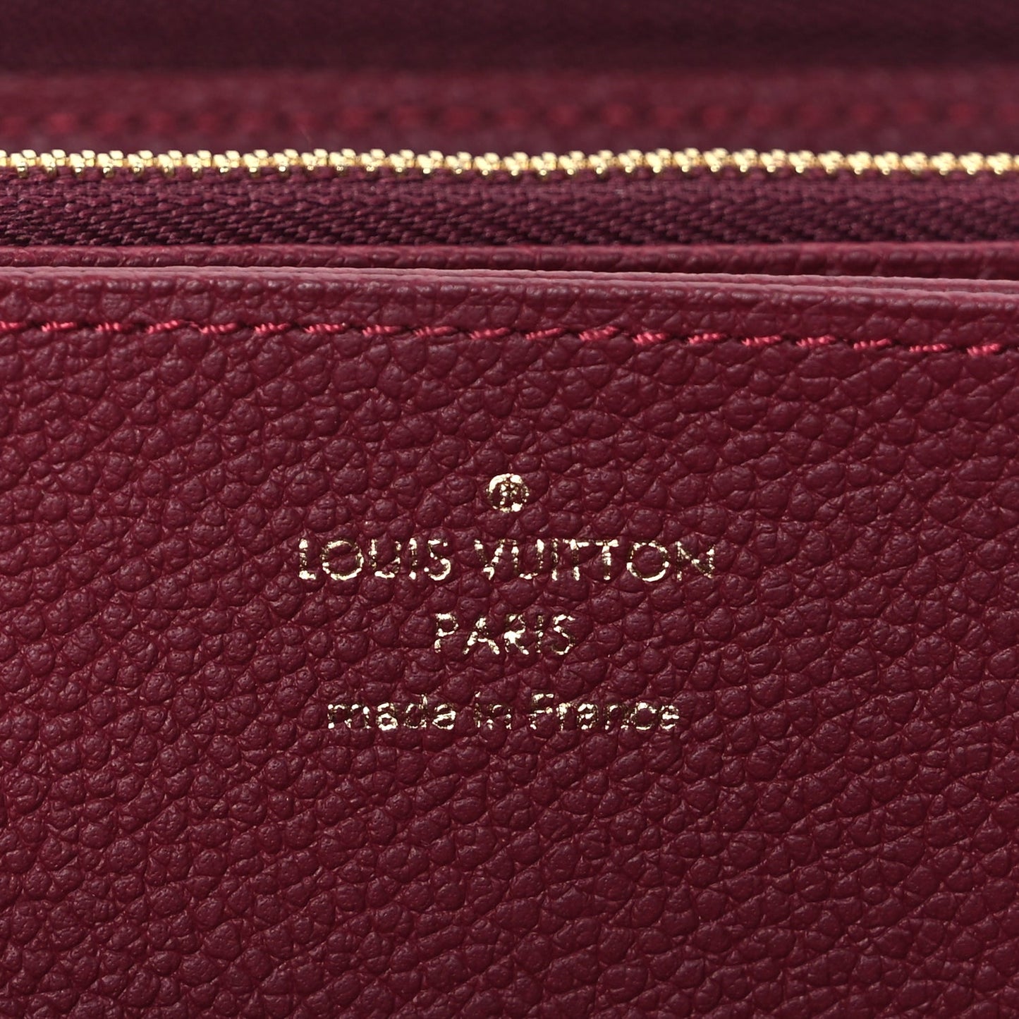 Louis Vuitton Empreinte Zippy Wallet Raisin