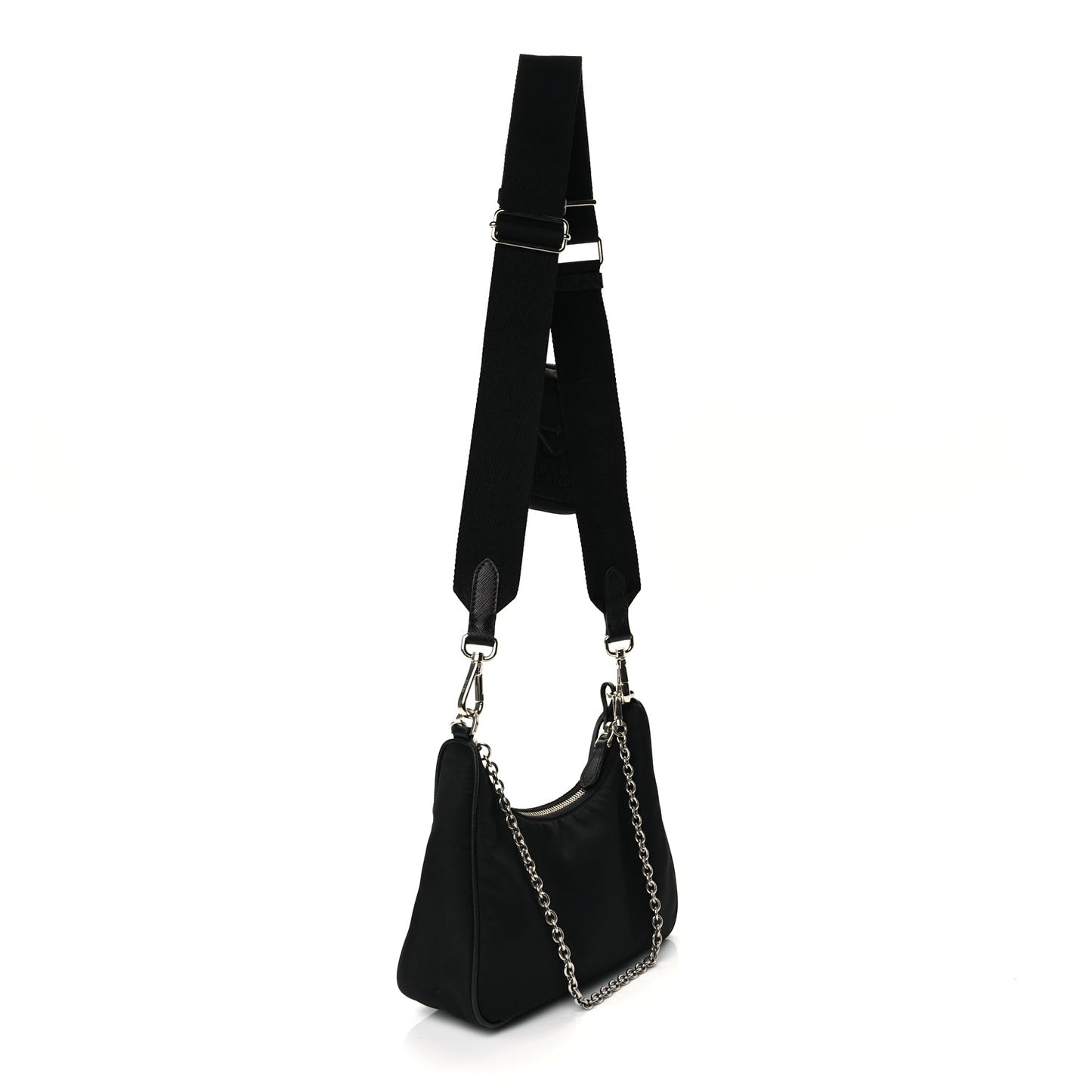 Prada Re-Nylon Saffiano Re-Edition 2005 Shoulder Bag Black
