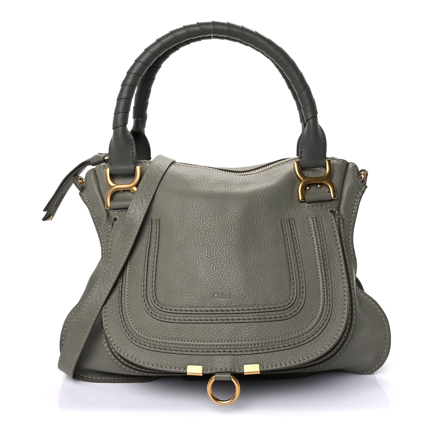 Chloe Calfskin Medium Marcie Satchel  Toscana Cypress