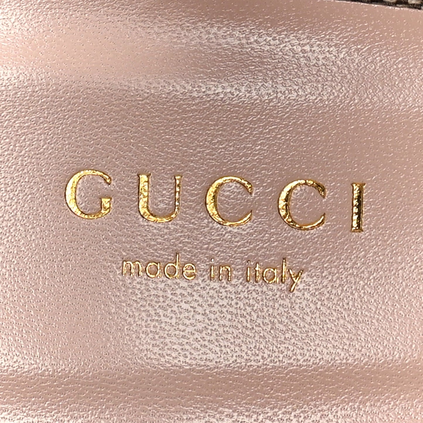 Gucci Monogram Nappa Chalotte Horsebit Ankle Strap 75mm Flatform Sandals 38.5  Beige Ebony