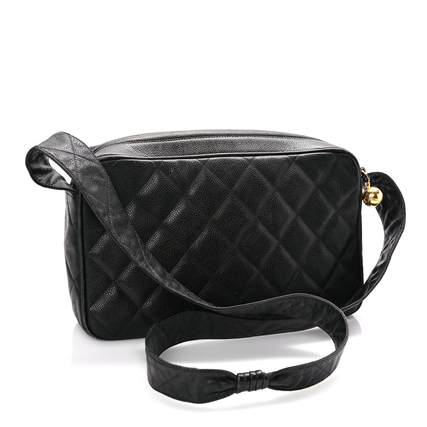 Chanel Caviar Quilted Flap Shoulder Bag Black