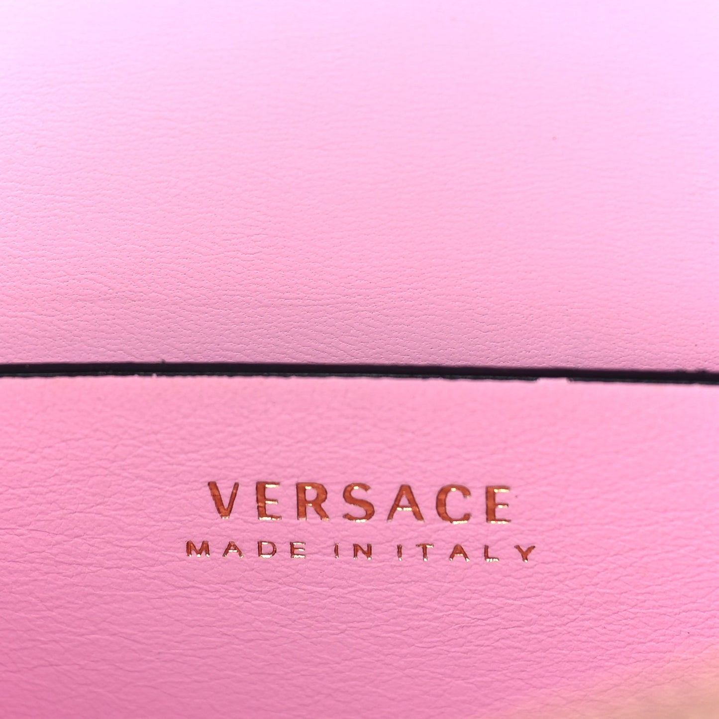 Versace Calfskin Medusa Stud Tribute Tote  Pink