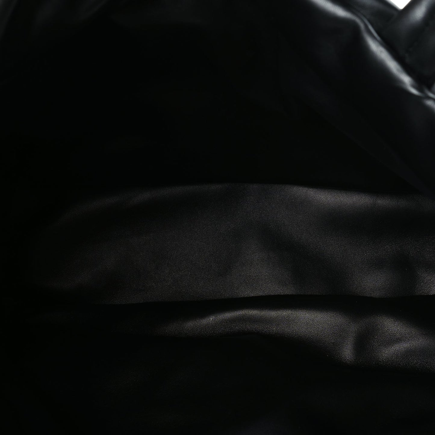 Saint Laurent Lambskin Wide Puffer Tote  Black