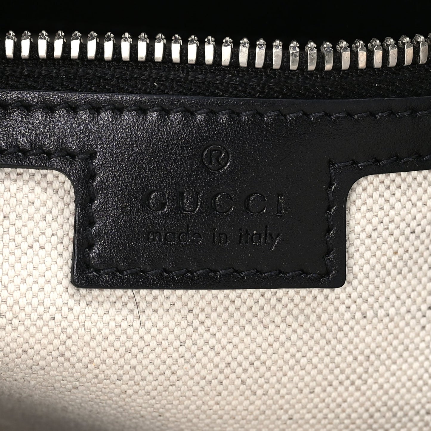 Gucci Calfskin GG Tennis Embossed Tote Bag Black