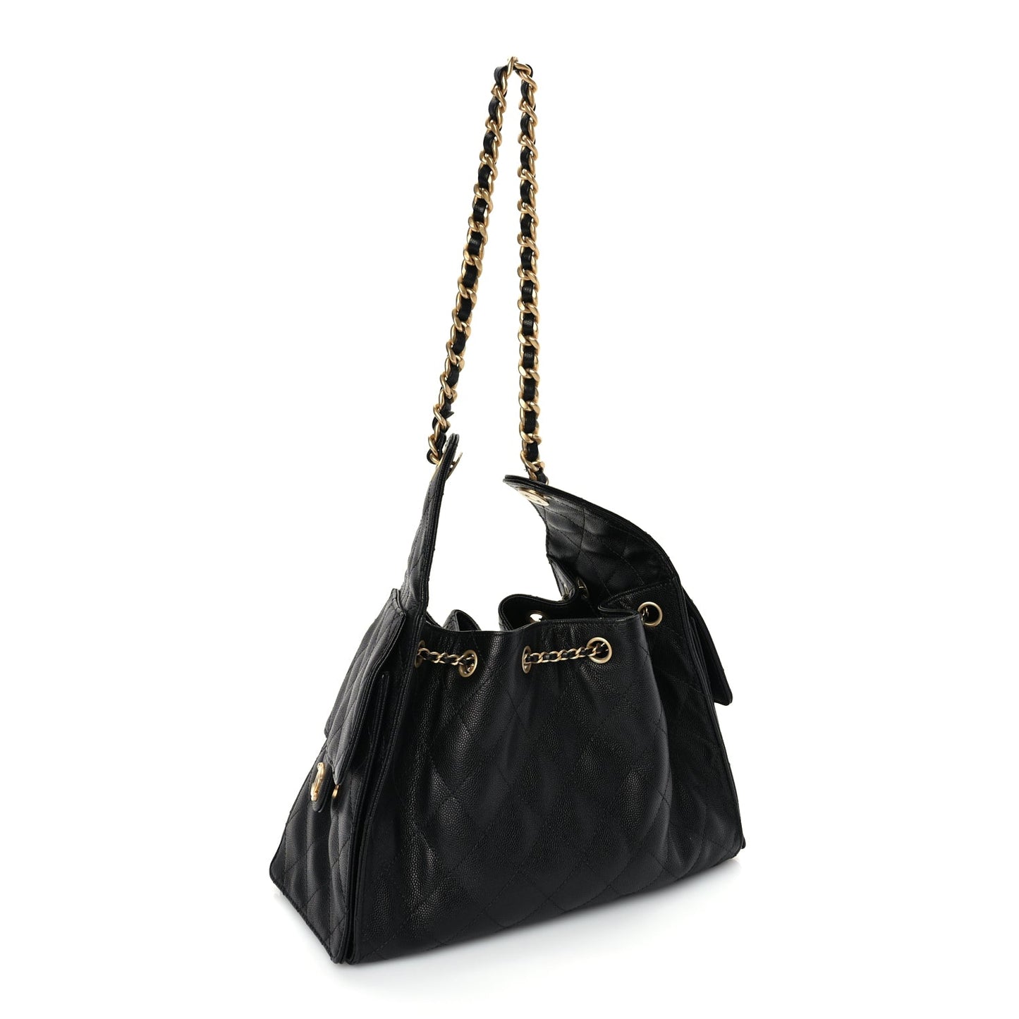 Chanel Caviar Quilted Small Chanel 25 Handbag Black