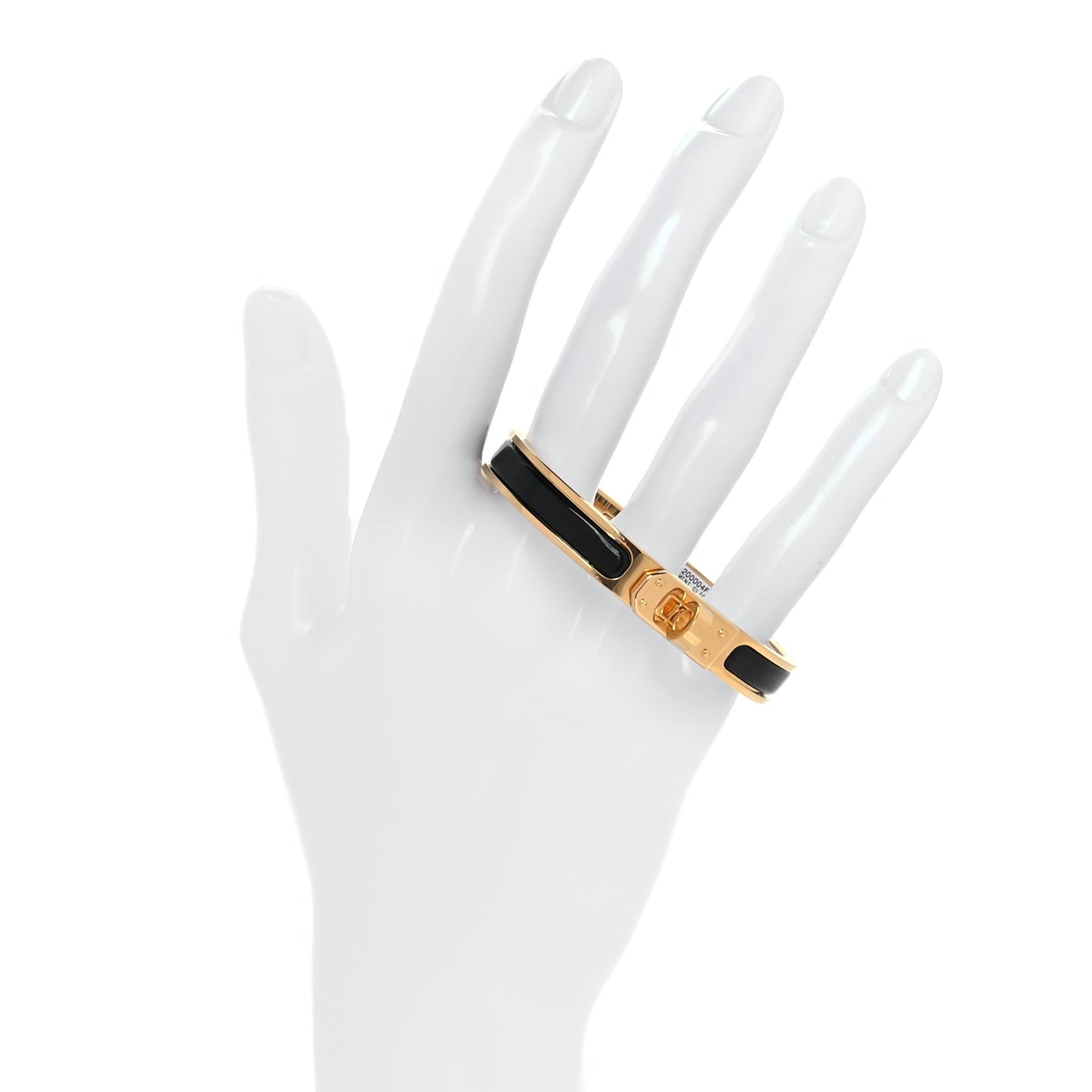 Hermes Enamel Mini Clic Kelly Bracelet PM Black