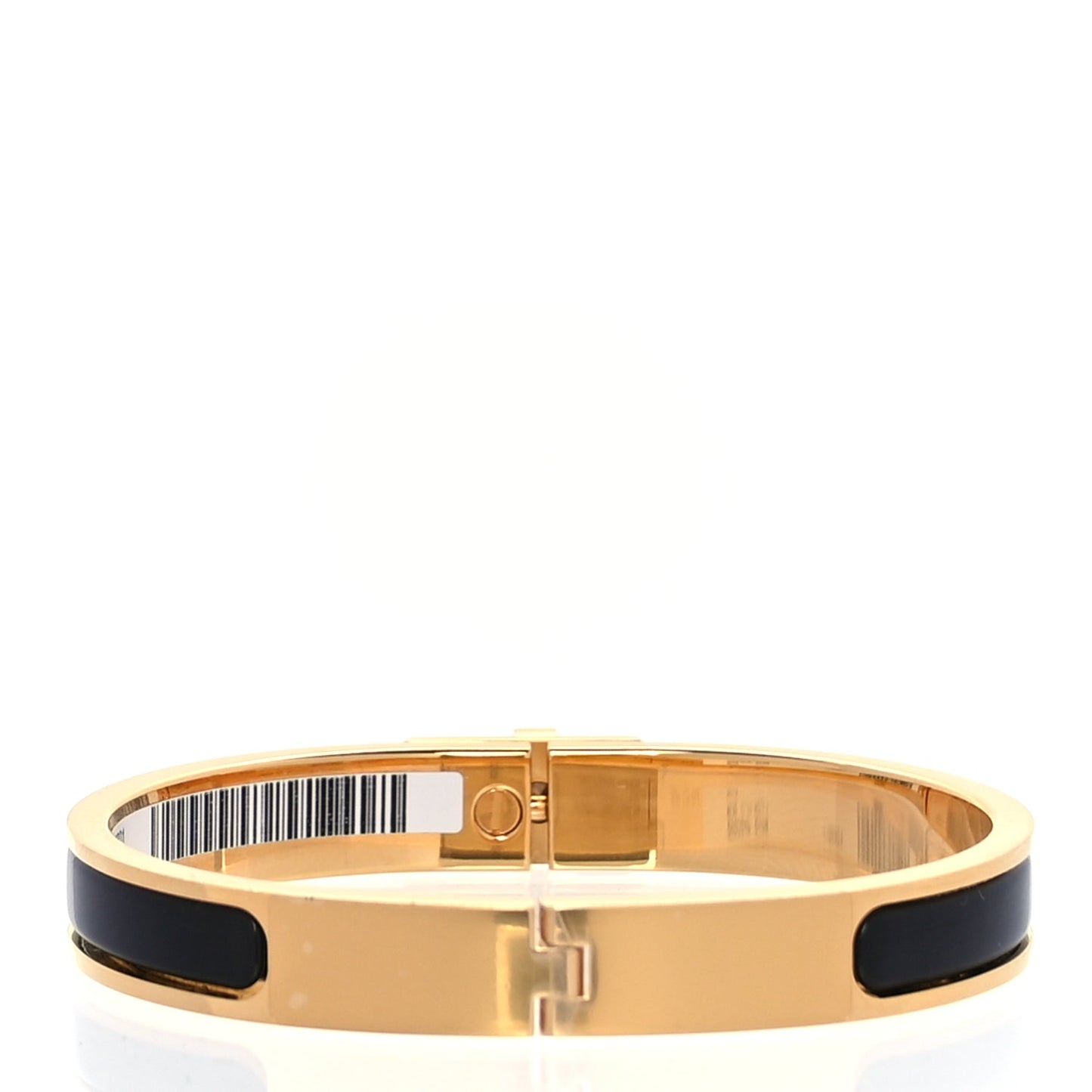 Hermes Enamel Mini Clic Kelly Bracelet PM Black