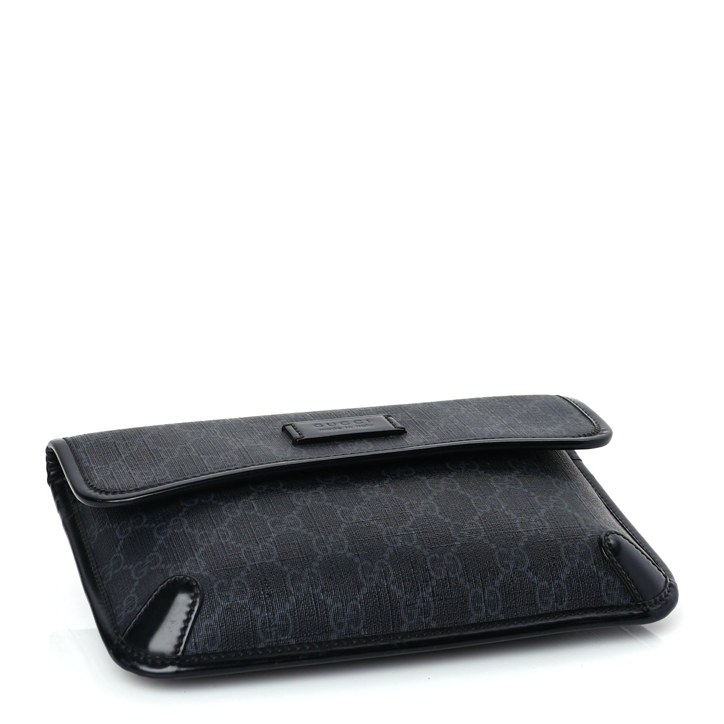 Gucci GG Supreme Monogram Web Slim Belt Bag Black Grey