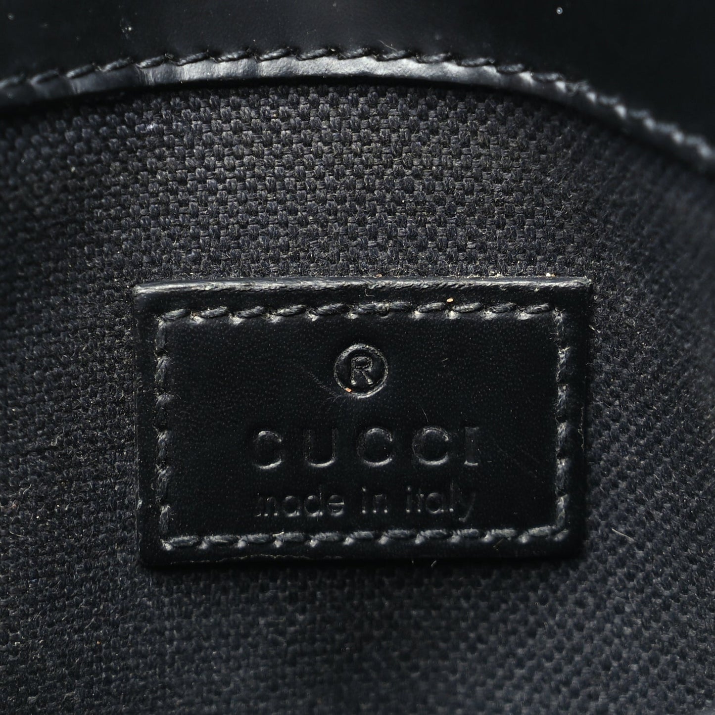 Gucci GG Supreme Monogram Web Slim Belt Bag Black Grey