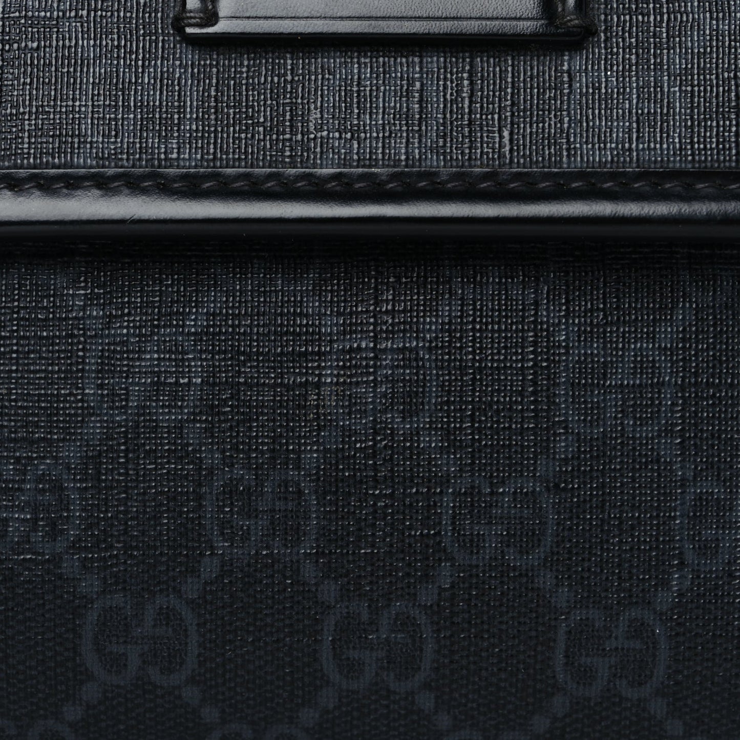 Gucci GG Supreme Monogram Web Slim Belt Bag Black Grey