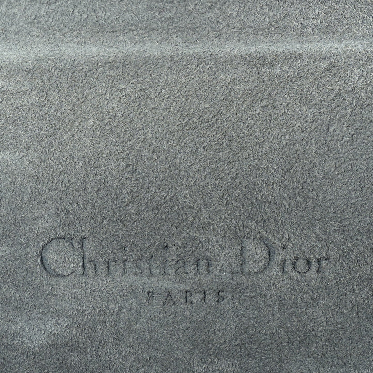 Christian Dior Ultra Matte Calfskin Saddle Belt Clutch  Grey Stone